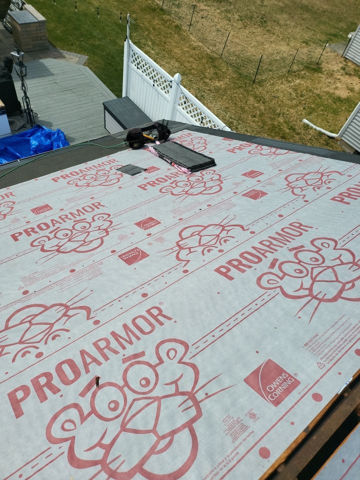 Residential Roofing Installation using Owens Corning TruDefinition - Williamsburg Gray by A Plus Exterior