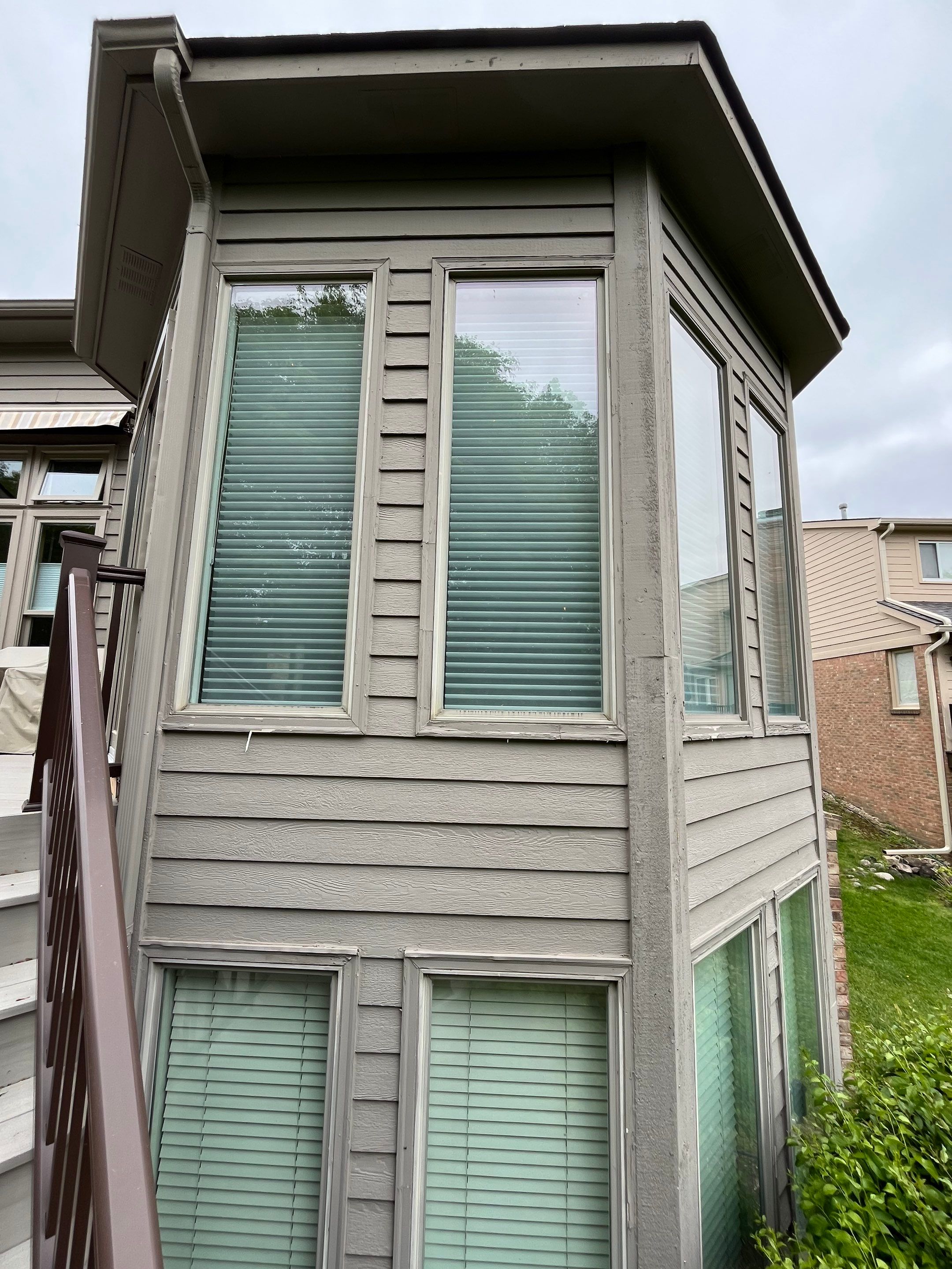 Siding Replacement using Alside Storm Grey by 180 Contractors