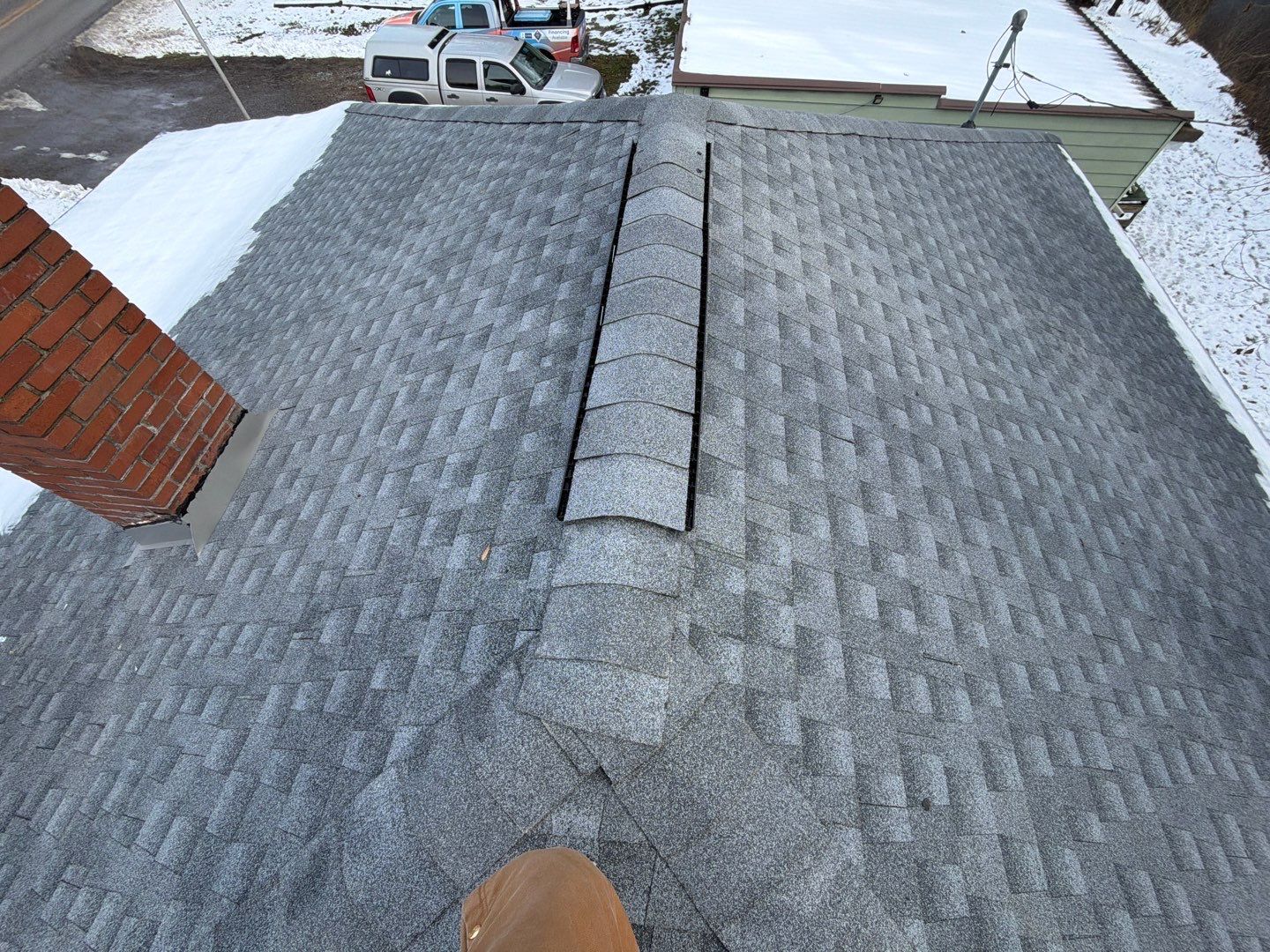 Residential Roofing Installation using GAF Timberline HDZ Oyster Grey by Rainstoppers Roofing