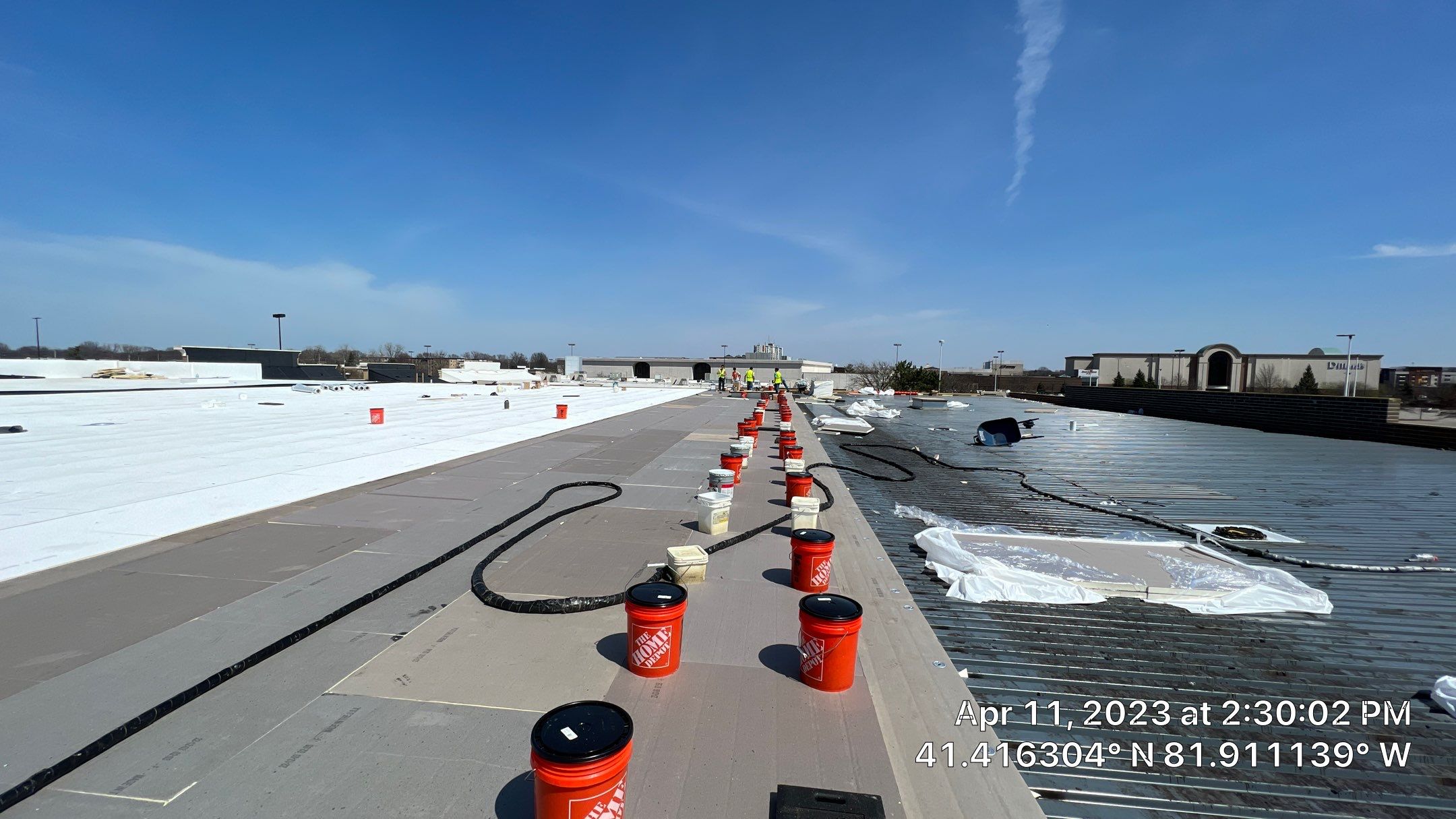 North Olmsted Ohio TPO Roof Install by Gold Star Roofing LLC 