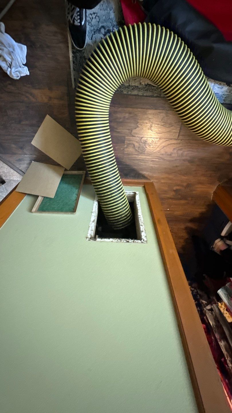 Extremely Dirty Air Duct Cleaning in Fruitland Park by Hygienic Air, Inc