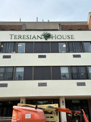 Teresian House Dimensional Letters Installation in Albany