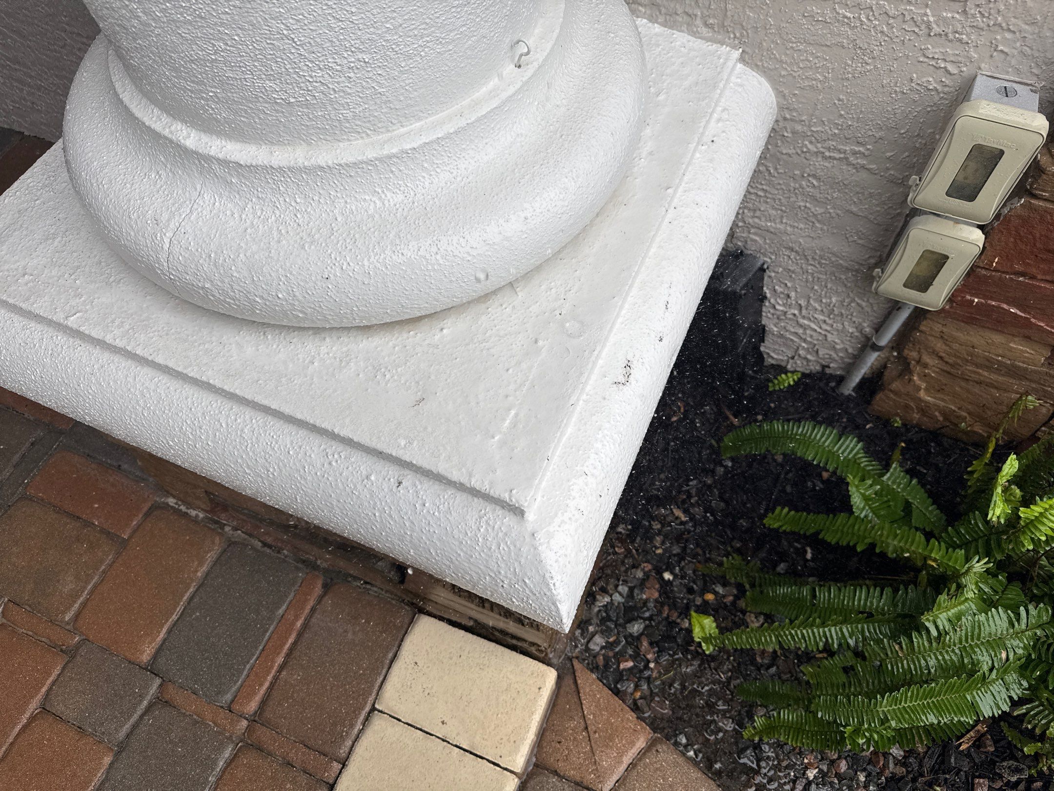 Oil & Tar Removal from Paver Driveway & Entryway by Sunshine AquaWash