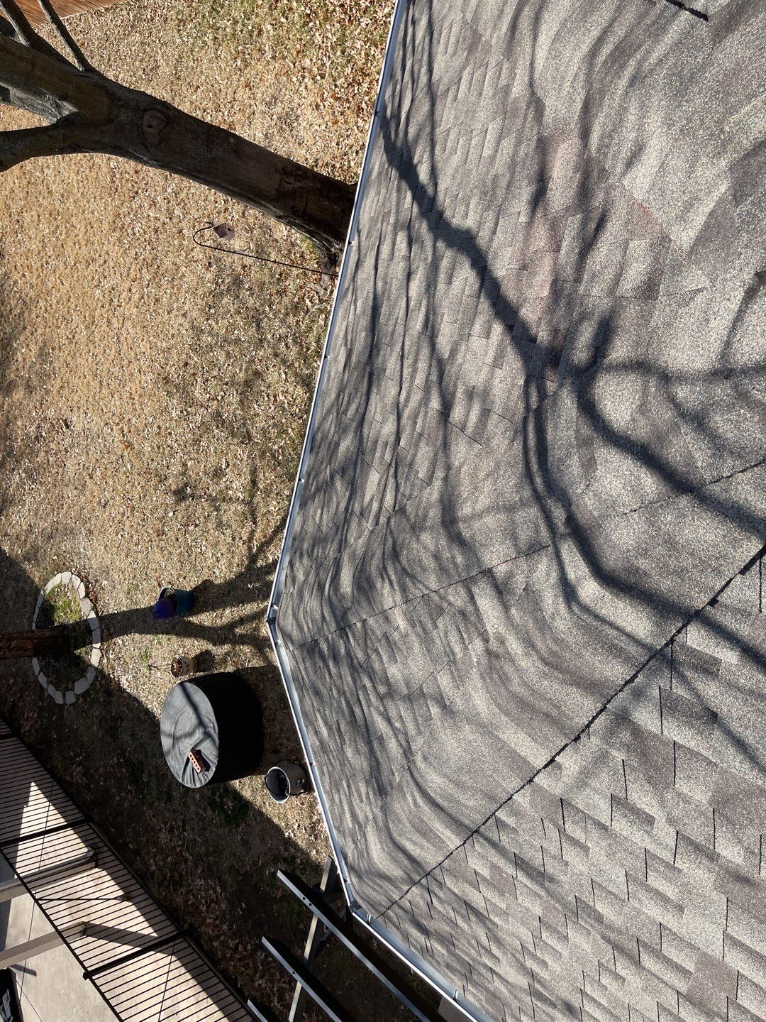 Major storm damage required full roof replacement along with other exterior repairs by First United Roofing & Construction