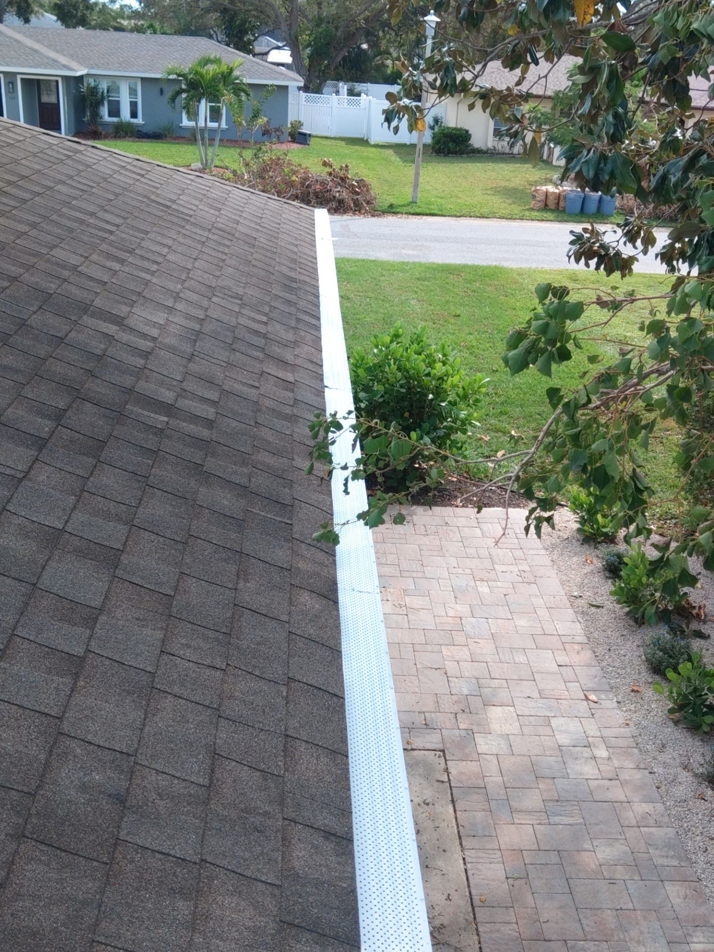 Leaf Guard System Installation in Sarasota FL by Gutter Professors