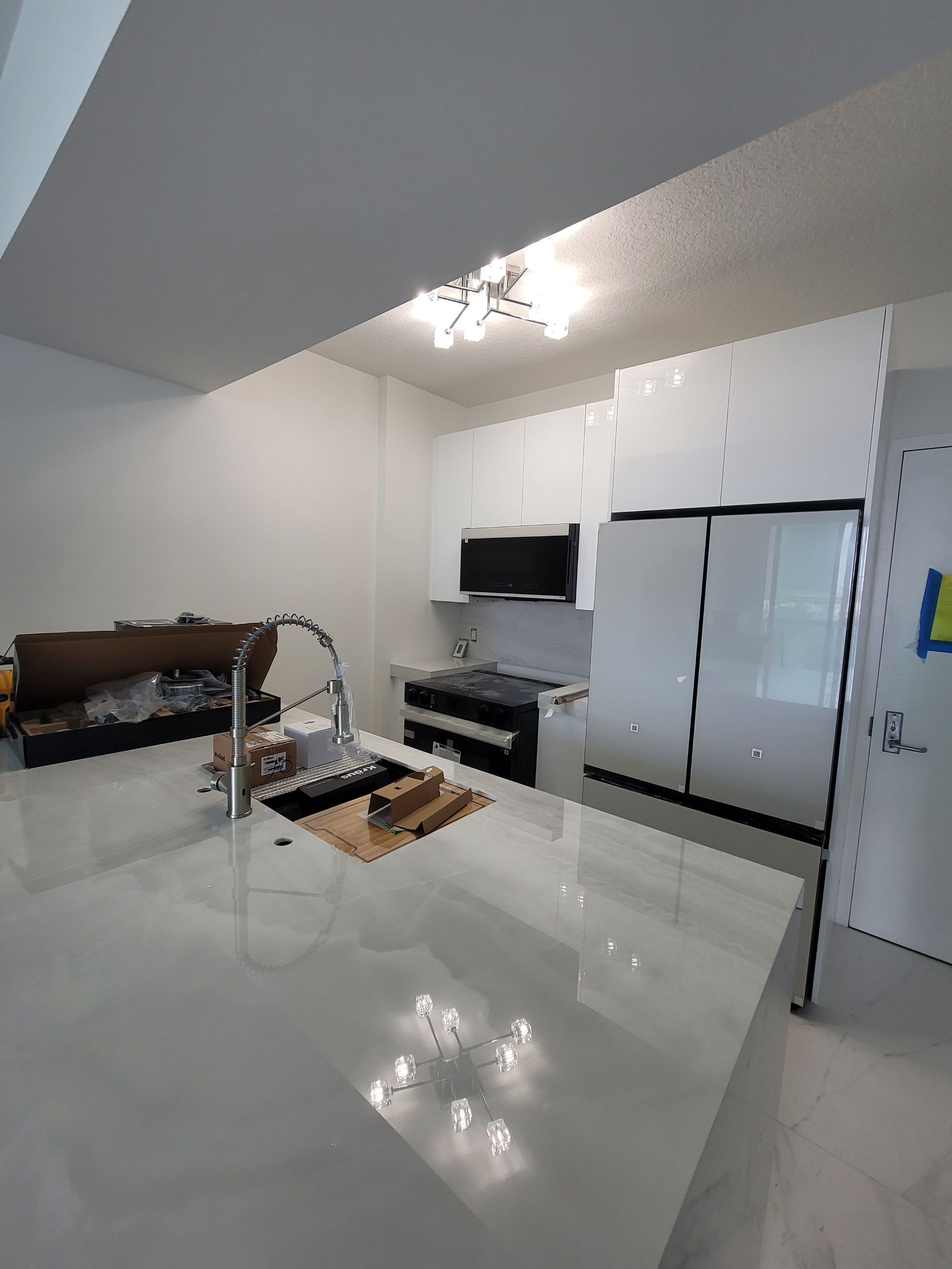 Modern High-Rise Interior Renovation and Custom Tile Installation in Miami by Picos Construction Engineering