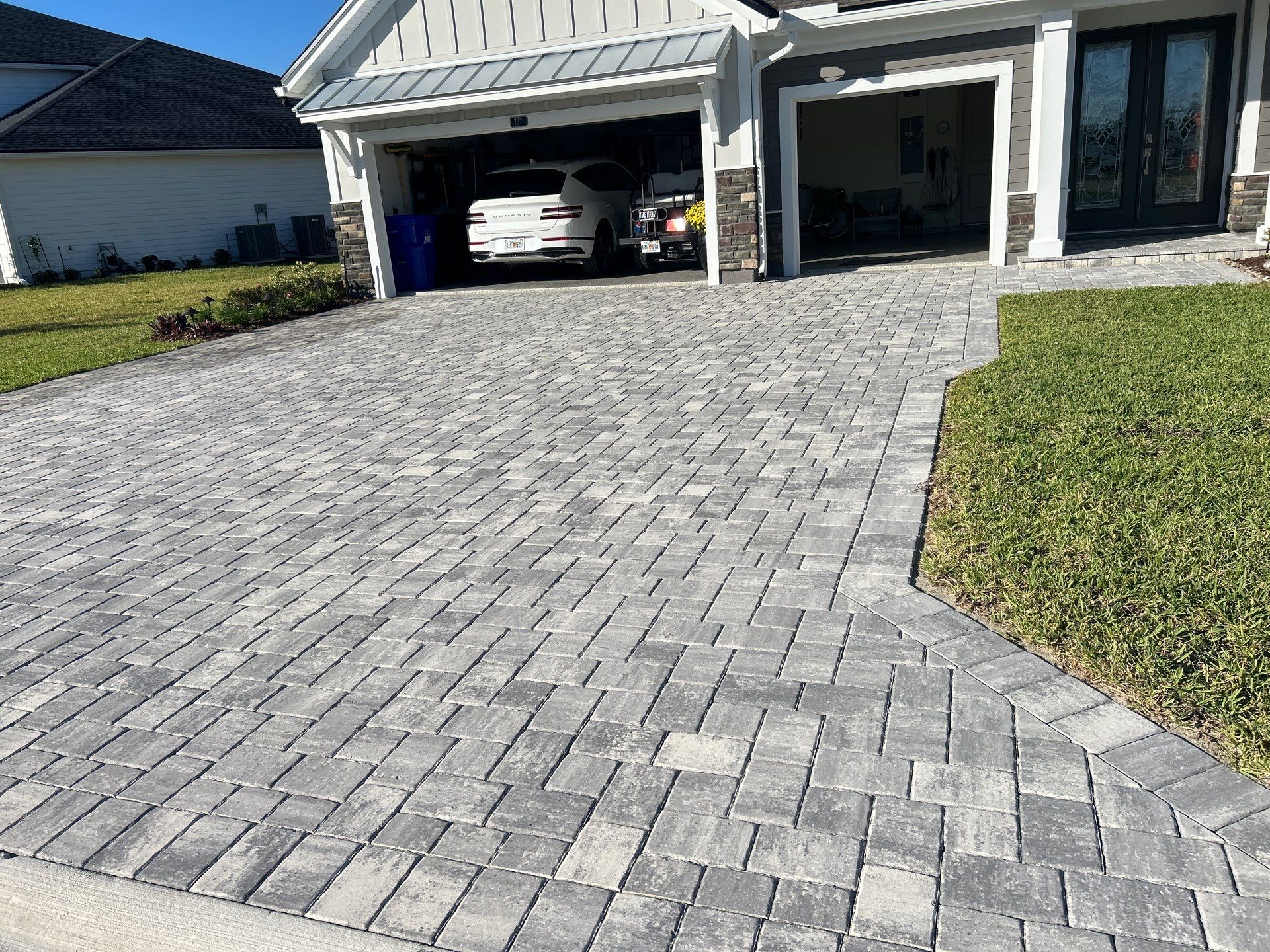 Paver Driveway using TopSeal by DuraSeal