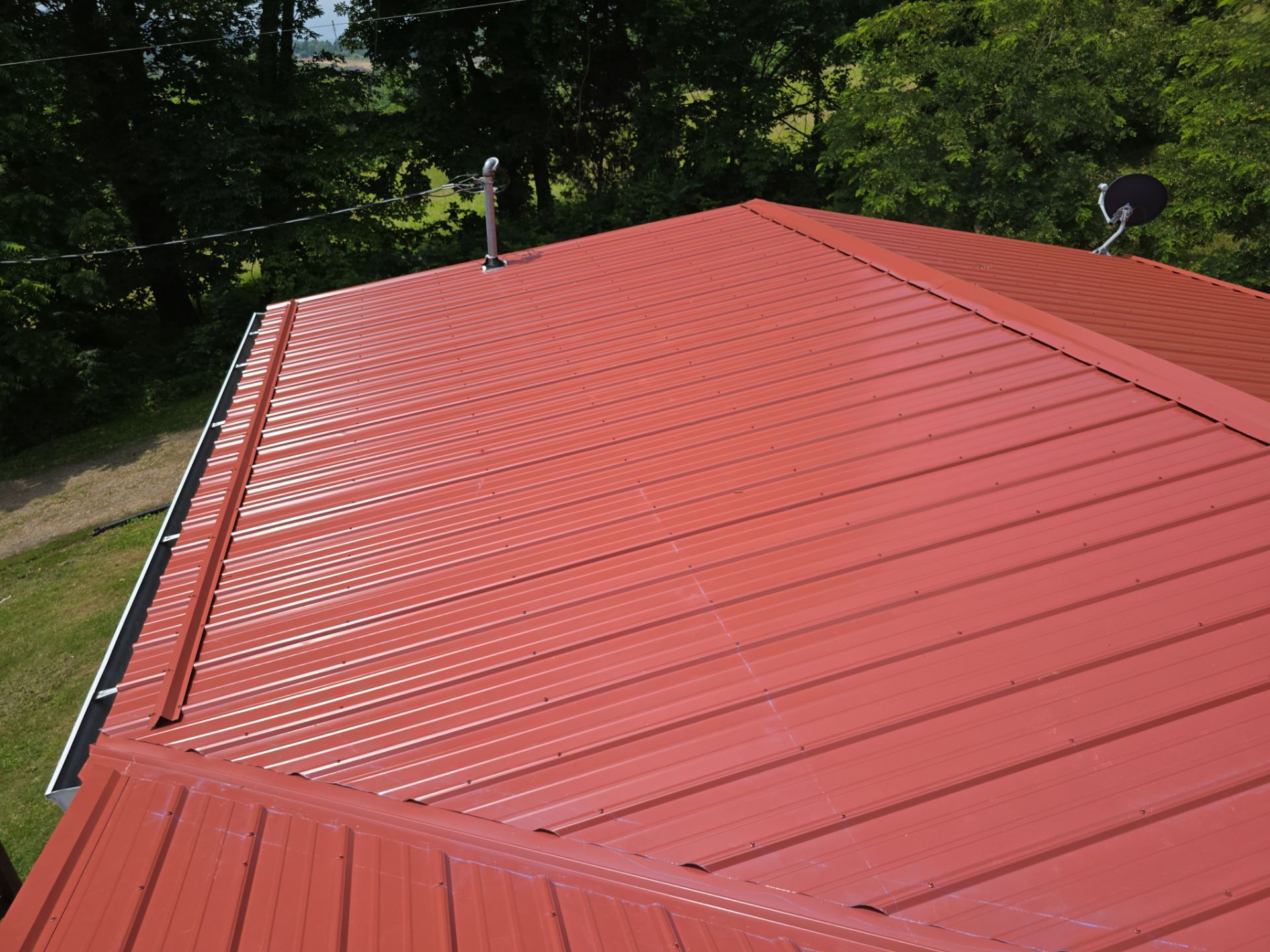 Barn Red Metal Roof by Omnia Roofing