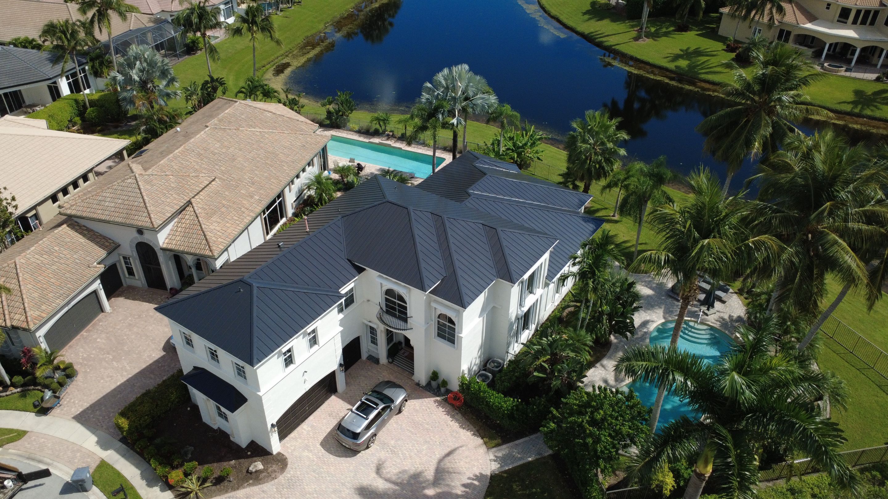 Residential Roofing Installation using 1" Nail strip metal roof by BLUES BROTHERS ROOFING