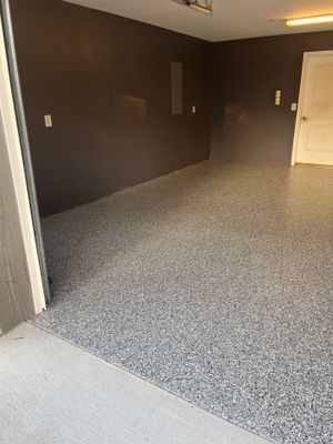 Garage Floor Coating using Wombat