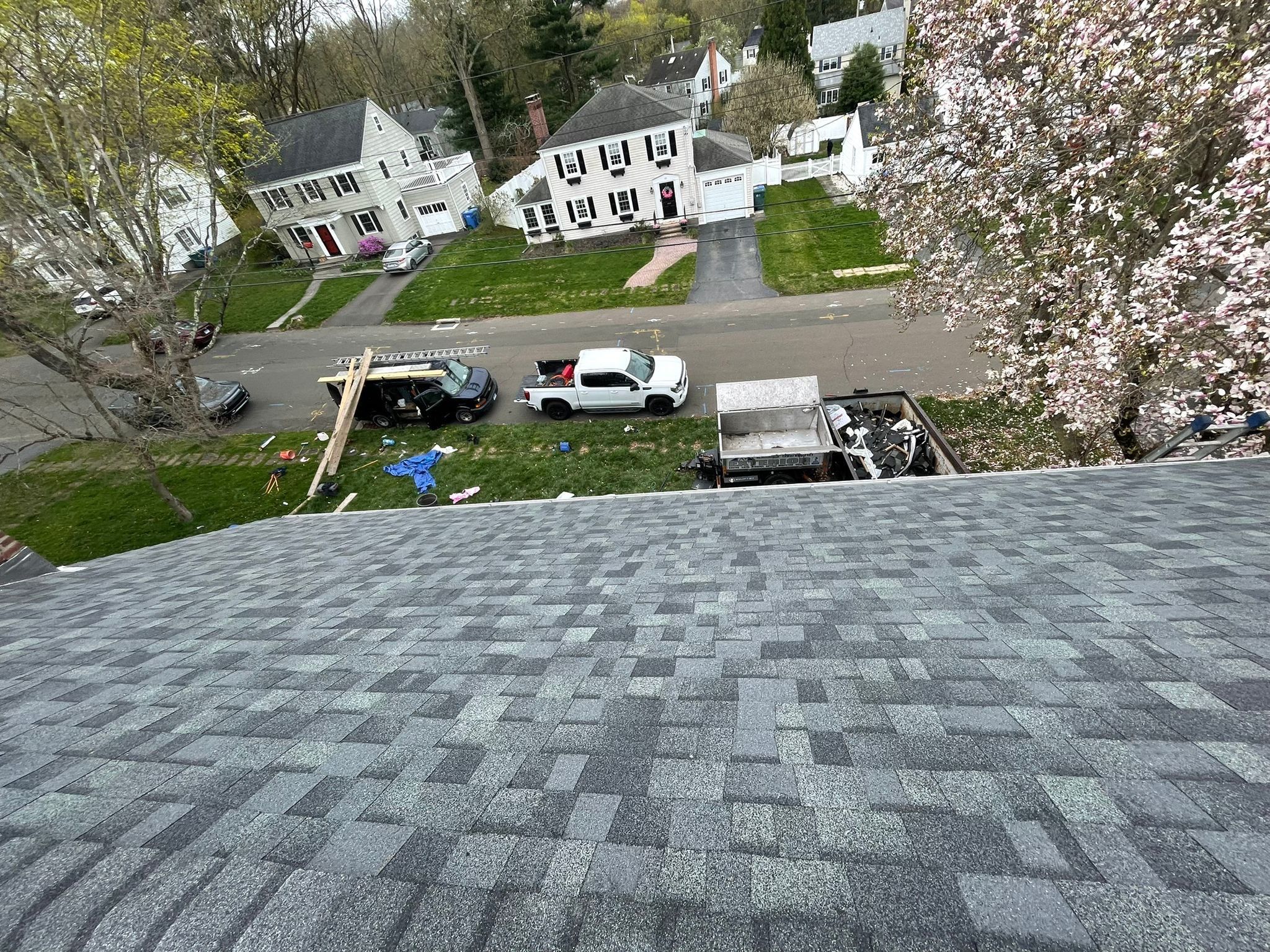 Residential Roofing Installation using Owens Corning TruDefinition Duration AR - Estate Gray by A Plus Exterior