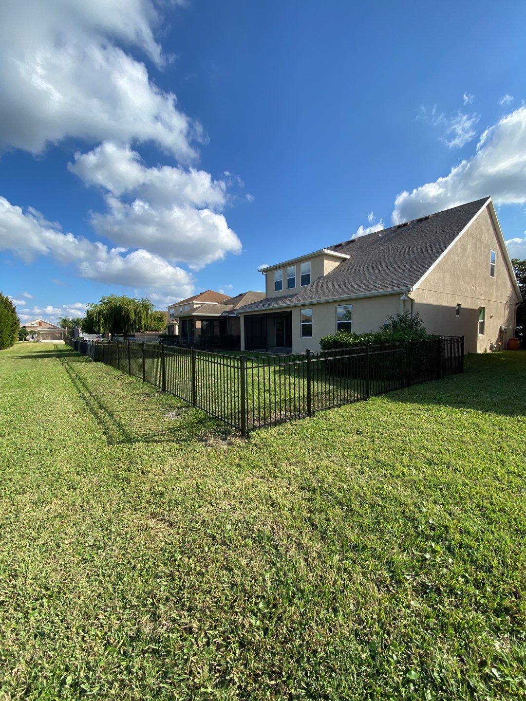 Bradenton, FL 4 ft. Tall 3-Rail Black Aluminum Fence by Asap fence and gates, LLC