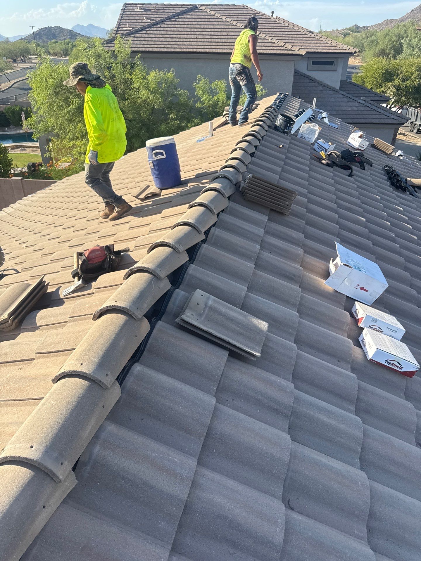 Mesa, AZ Concrete Tile Roof Underlayment Replacement by APM Builders LLC