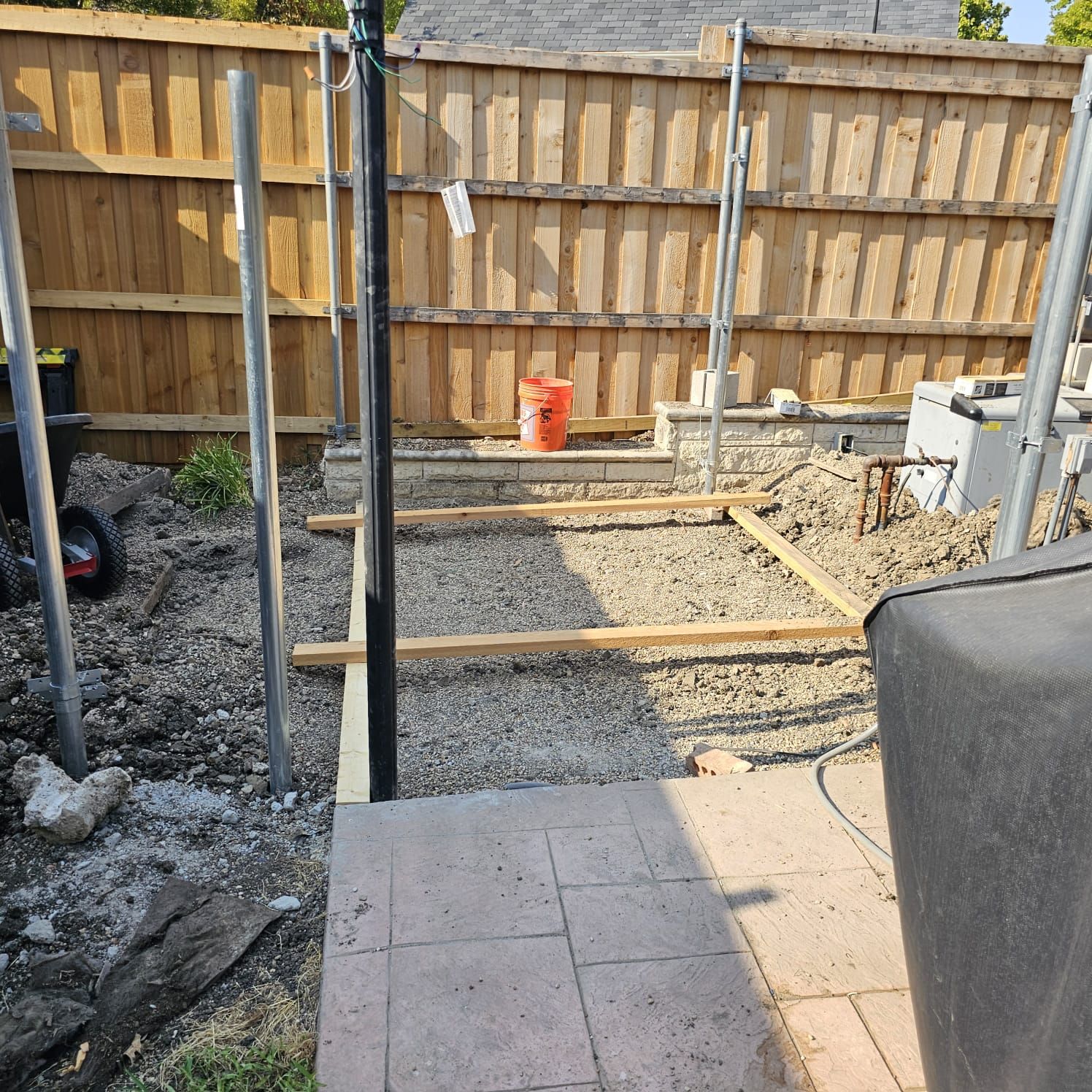 Fence & Concrete Patio by EL-GC LLC 