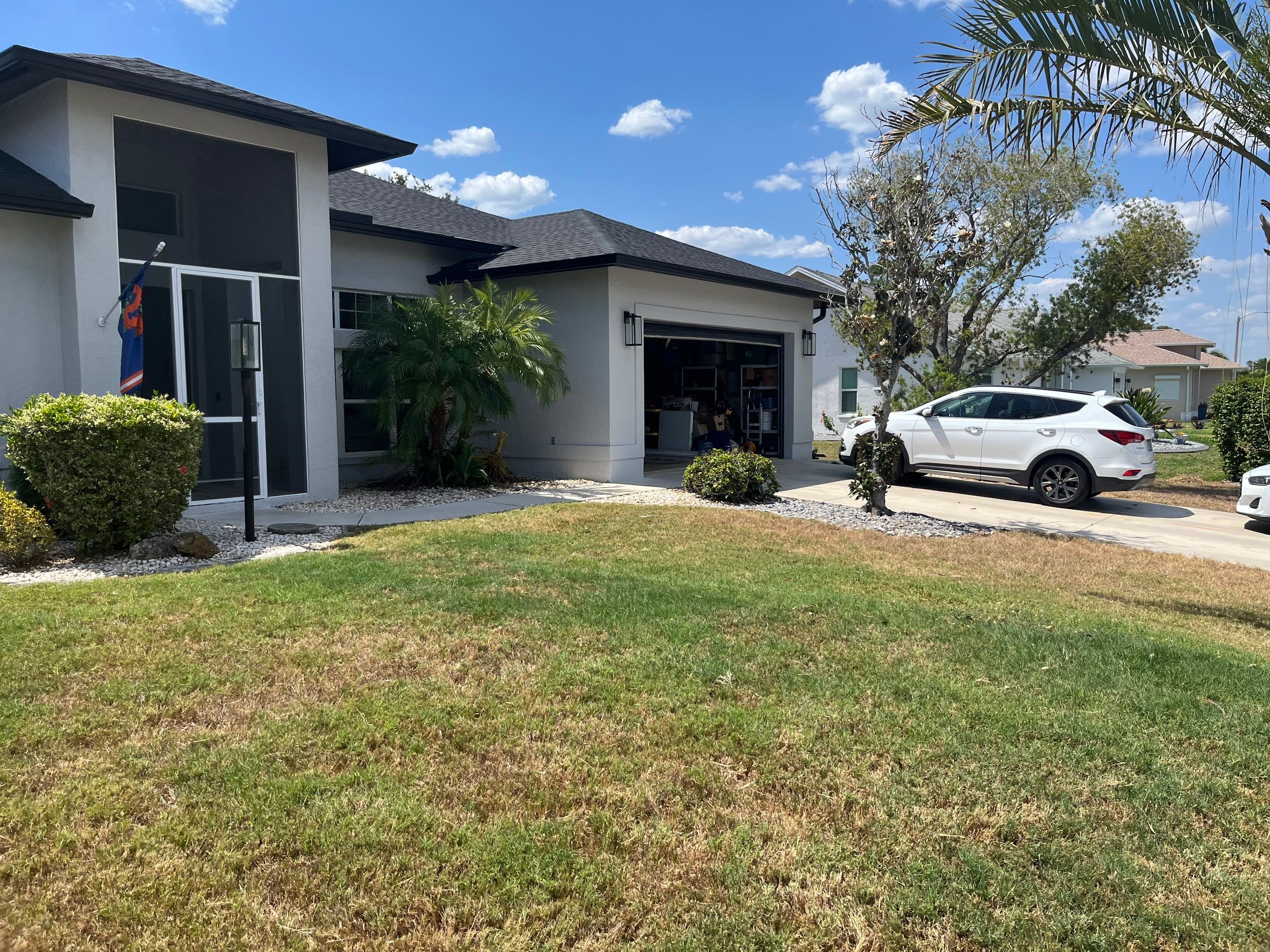 New Soffit and Fascia and Gutters in North Fort Myers FL by Gutter Professors