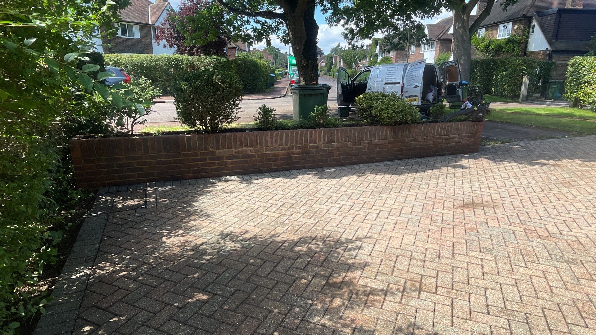 Driveway And Patio Clean using honda 21 ltr/min by Ges Exterior Cleaning ltd