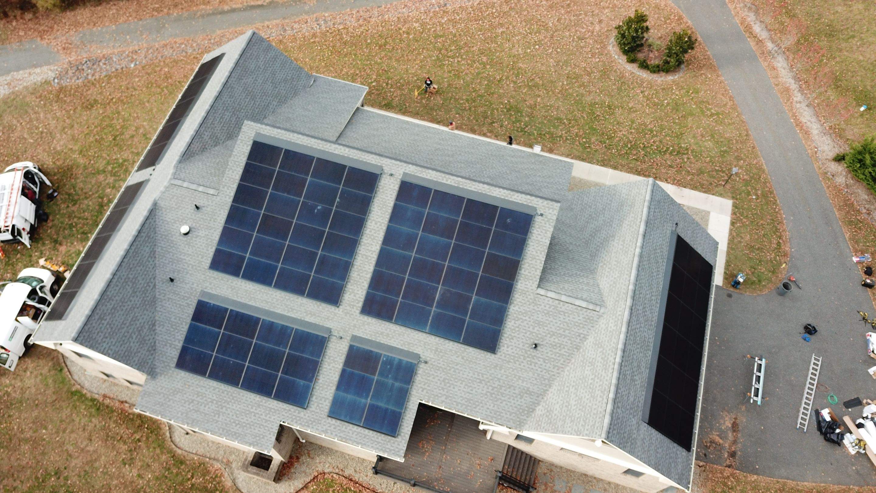 Solar Roof using GAF Decotech integrated panels by American Home Contractors