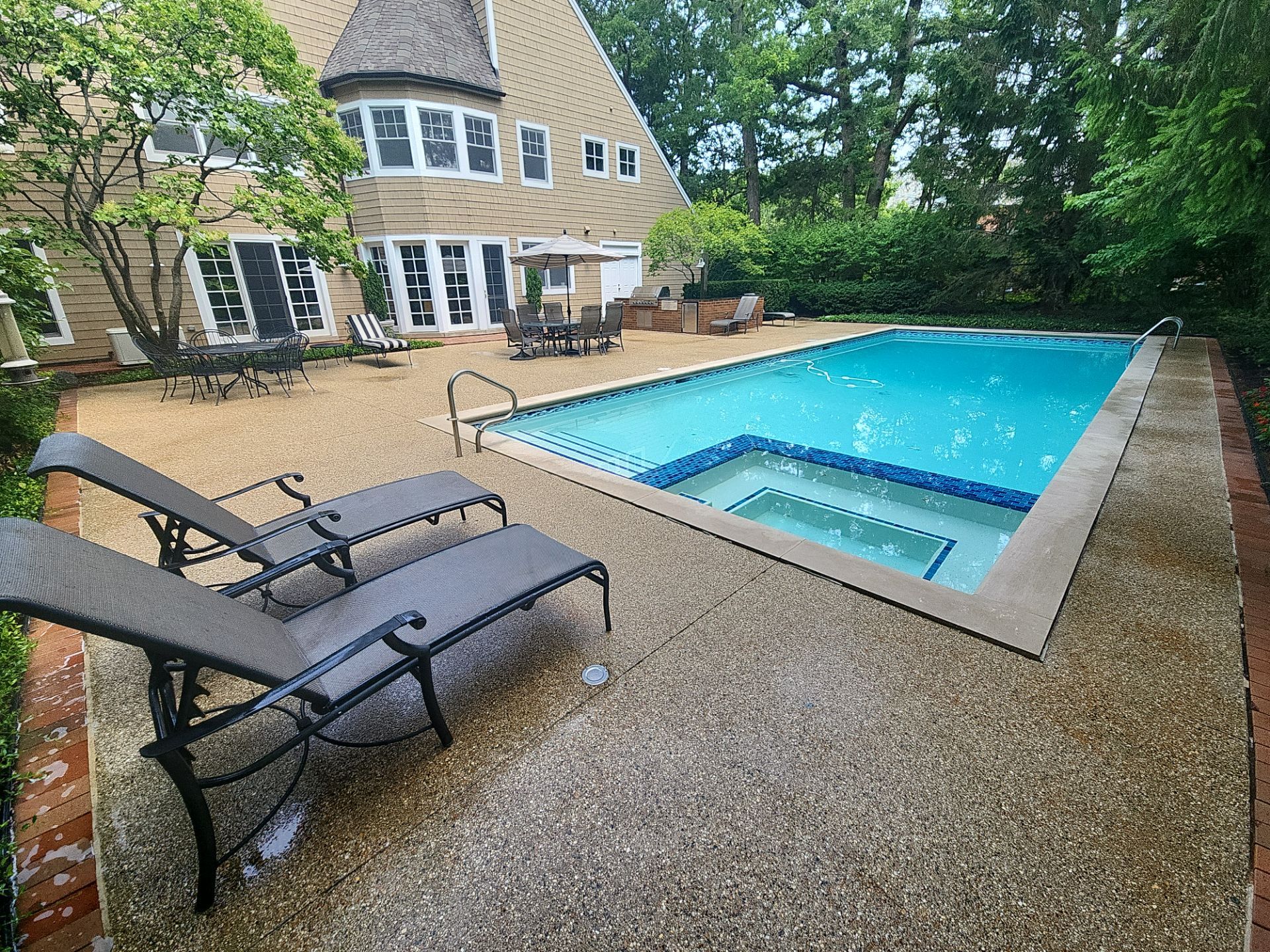 Highland Park brick cleaning by Northern Power Washing LLC.