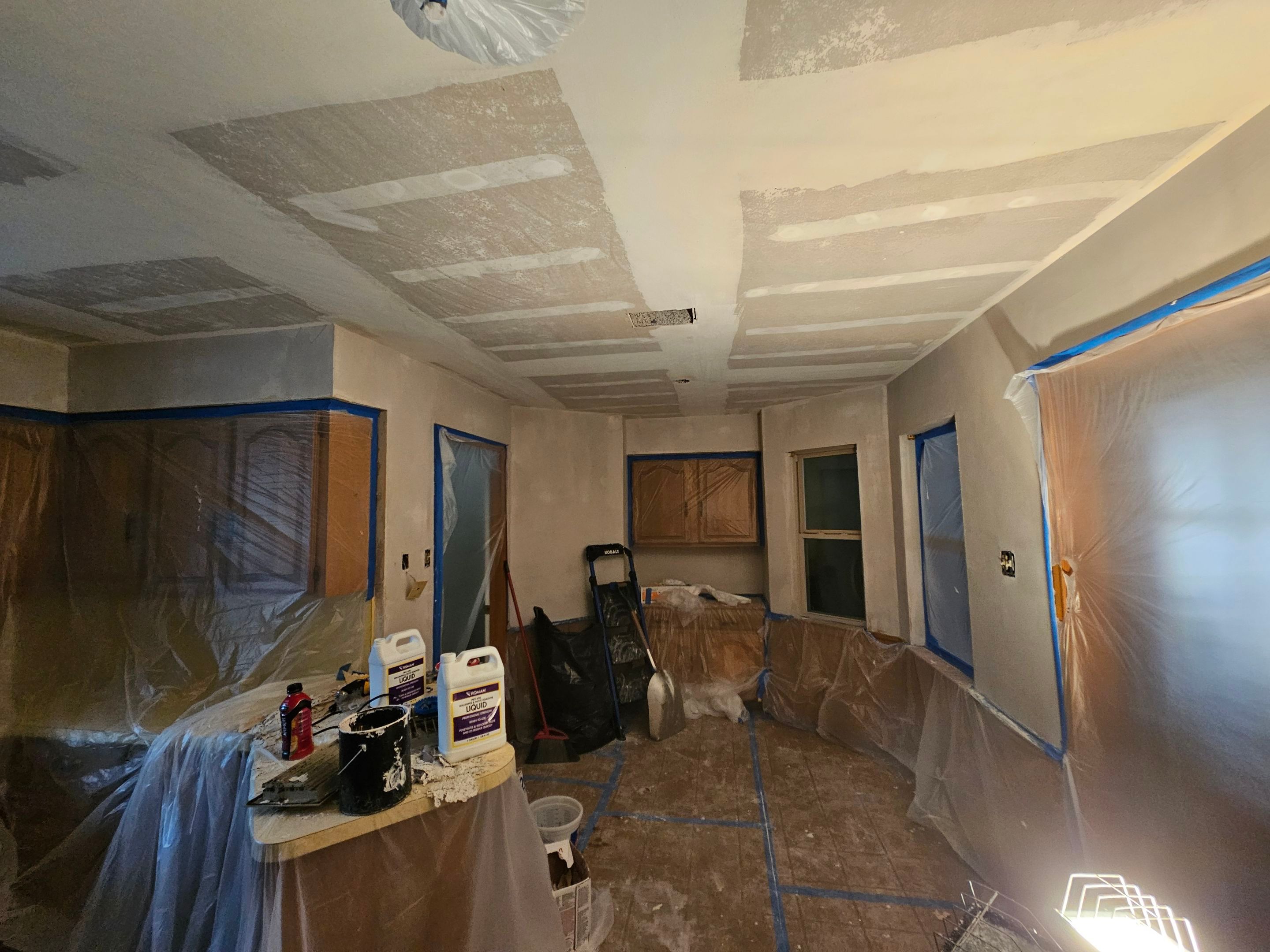 Roof replacement, popcorn removal, fence stain & paint by EL-GC LLC 