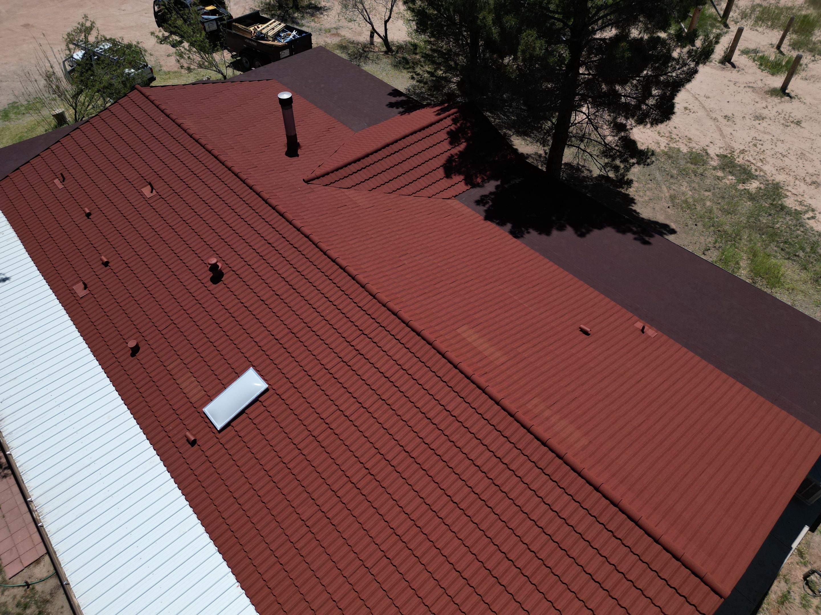 Terra Cotta Stone Coated Steel by Reimagine Roofing