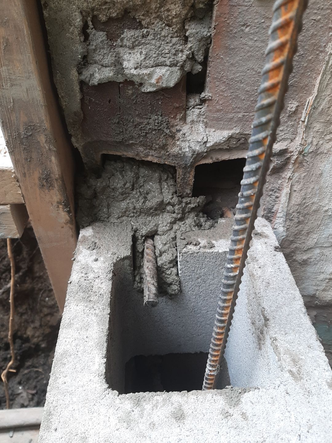 Basement Wall Rebuild with Exterior Waterproofing by Toledo Basement Repair