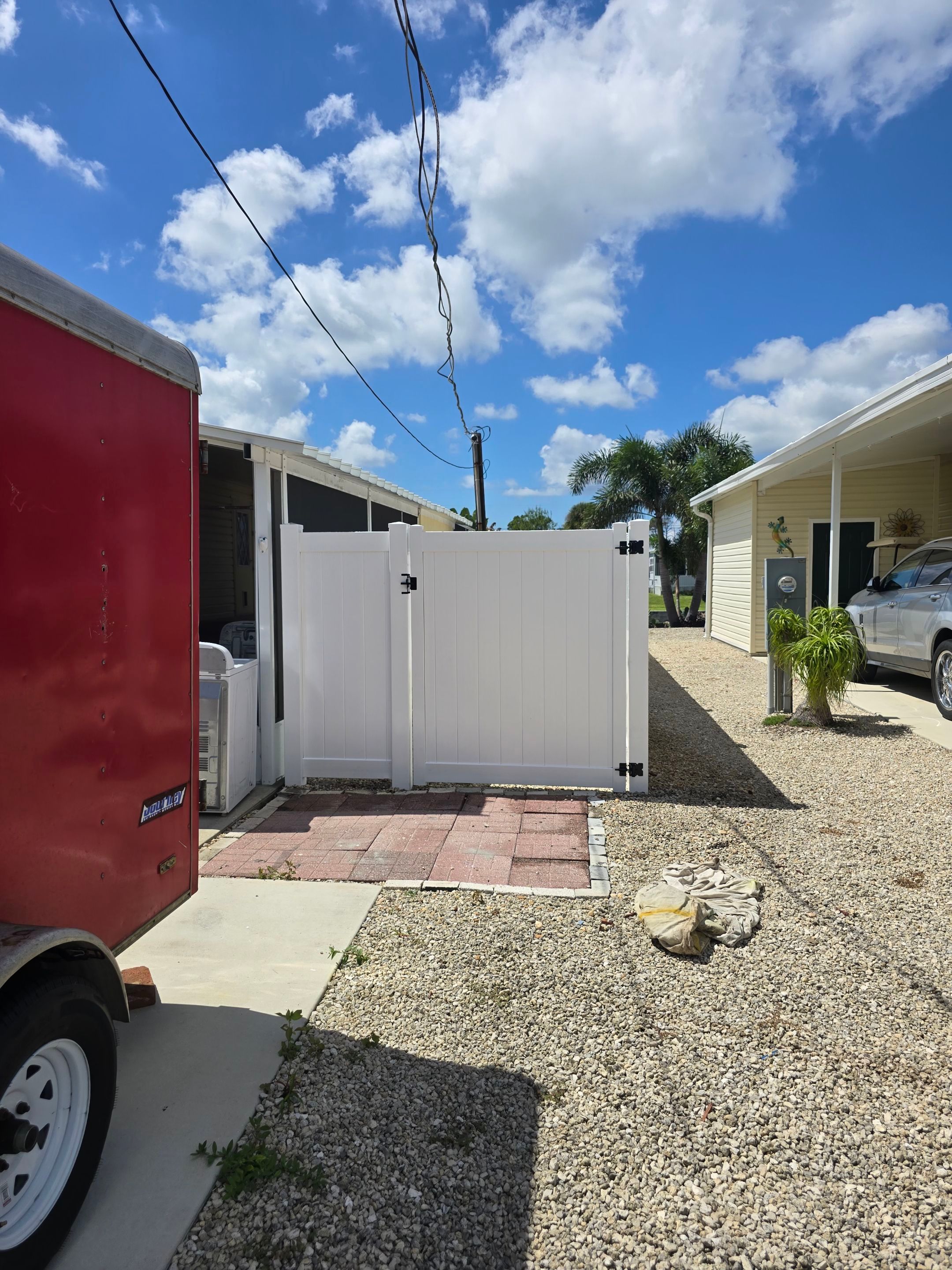 Englewood Waterfront Property Chain Link and Vinyl Fence Installation by True Fence LLC