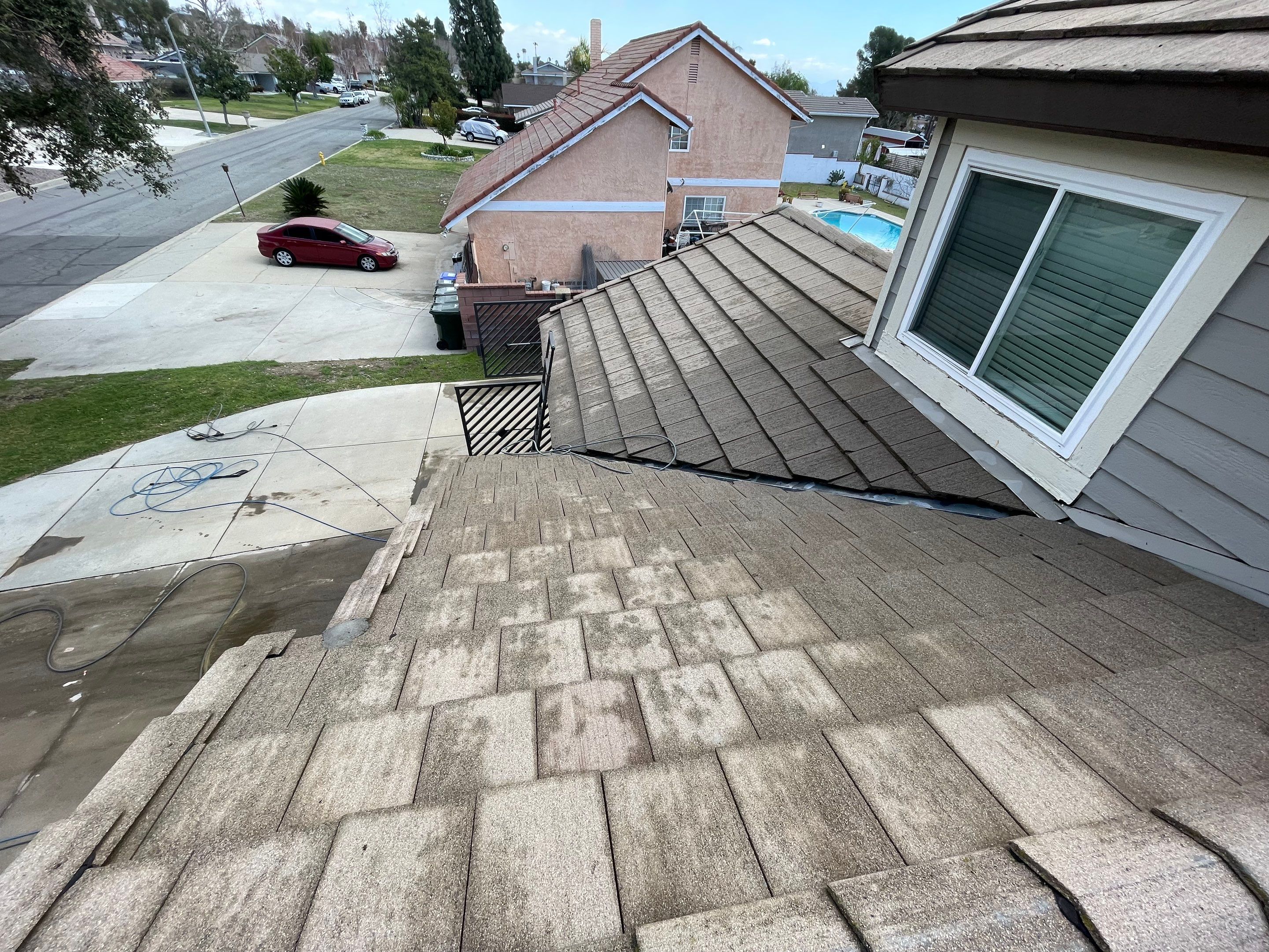 Roof Washing in Rancho Cucamonga Ca by Palm Coast Solar Cleaning