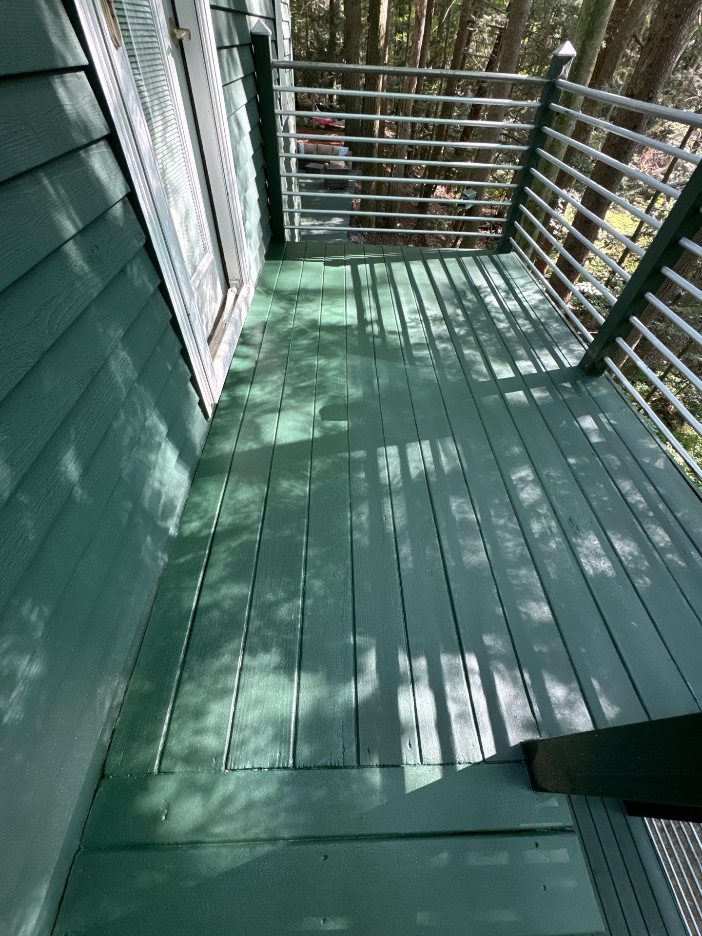Solid staining decking and stairs. by Gordon Painting