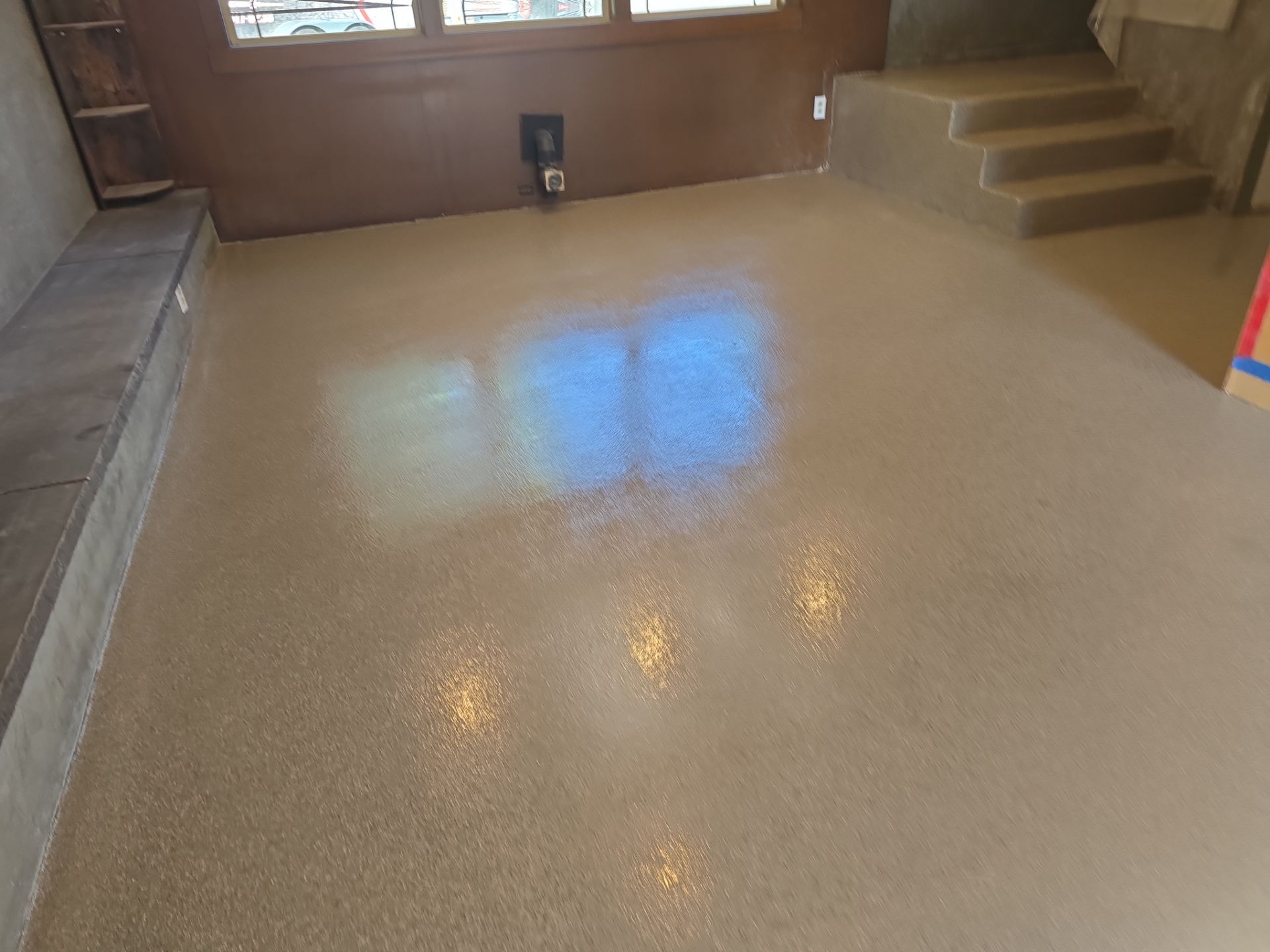 Indoor Space Transformation using Pebble Beach by Croc Coatings, LLC
