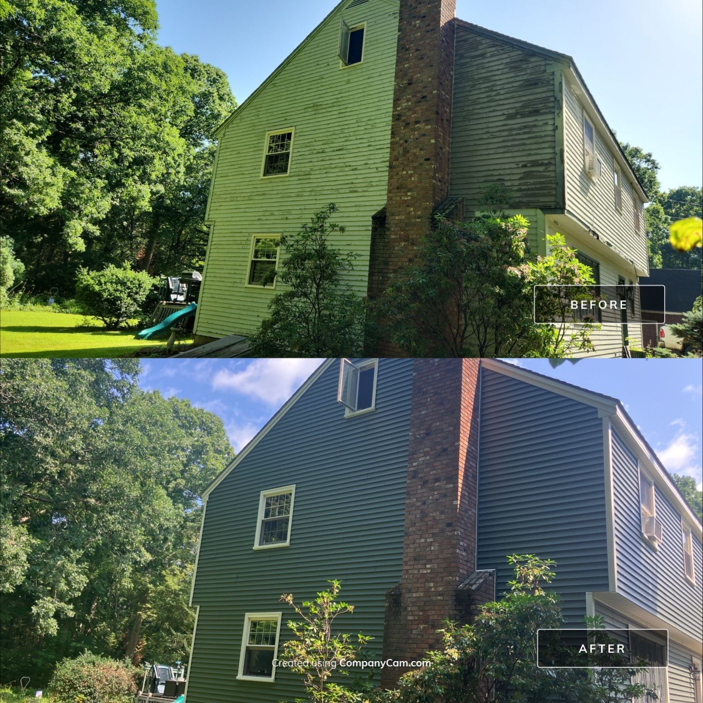 Siding using Cert. Monogram D/4 x 12'6" Clapboard, Forest by DiGiorgi Roofing and Siding Inc