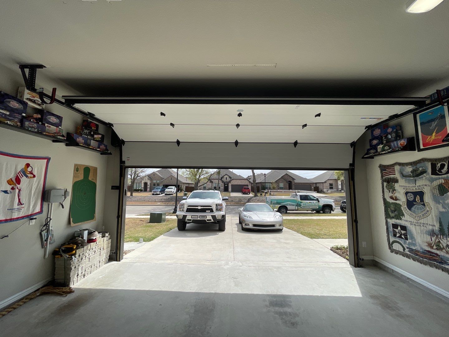 Converting 2 Garage Doors into 1 Big Garage Door using Clopay Insulated Garage Door. LiftMaster Residential Jack Shaft Opener by Meadows Garage Doors