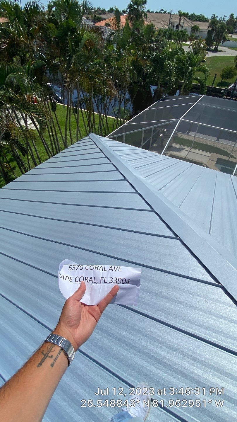 Residential Roofing Installation using Standing Seam Metal by Protek Roofing Heating Air & Solar
