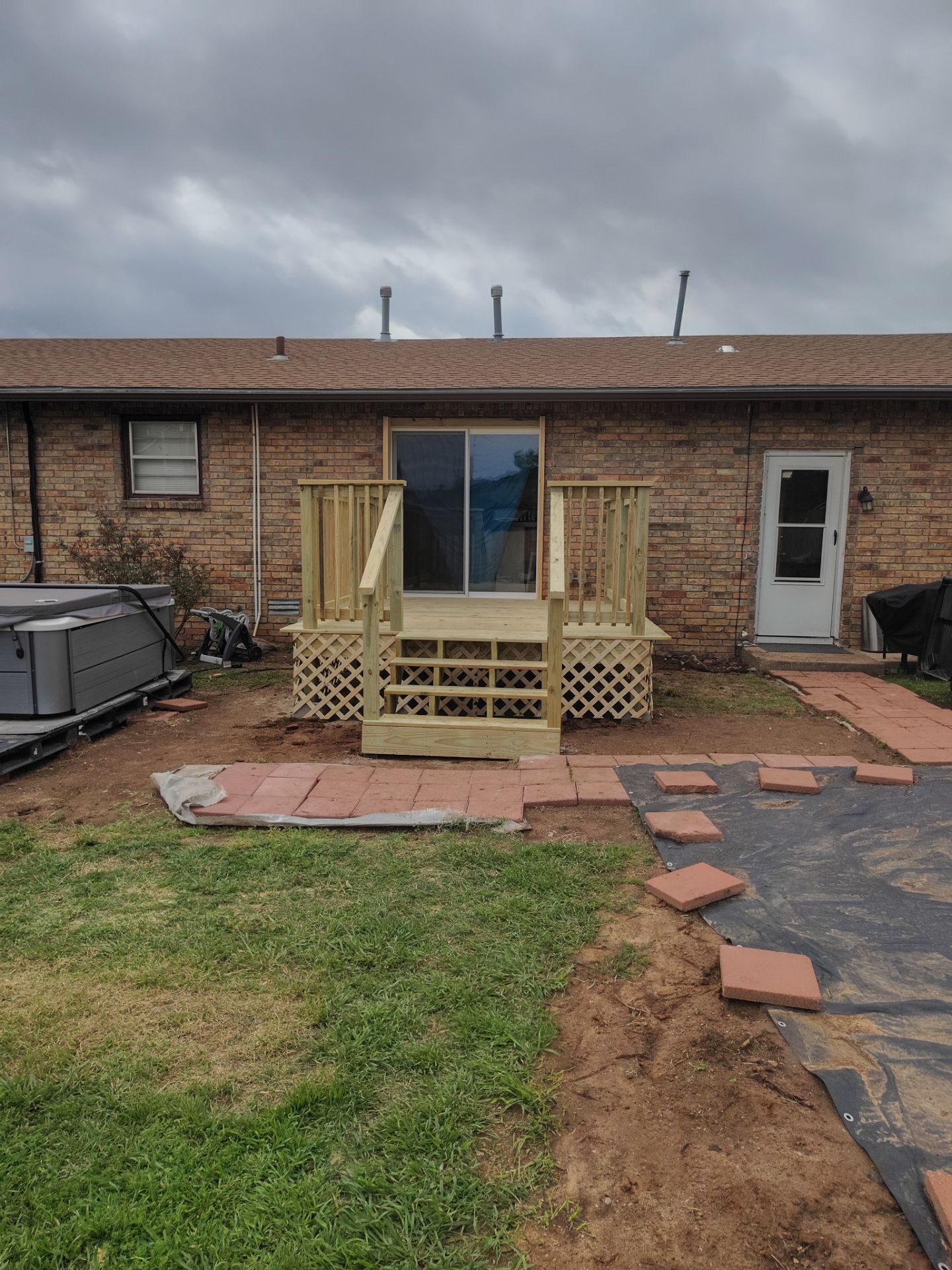 Deck And Sliding Glass Door Install by Clays Services Inc
