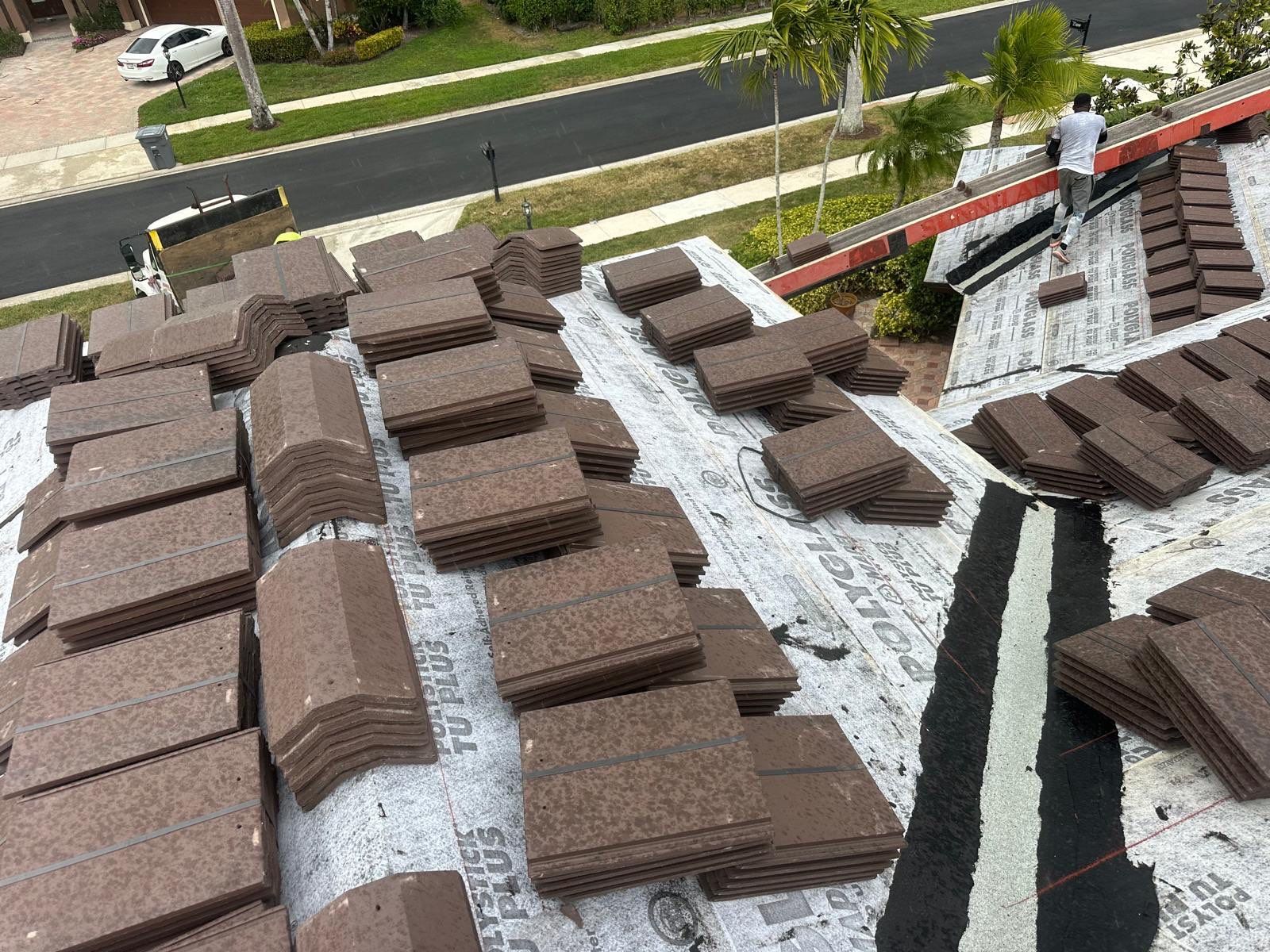 Residential Roofing Installation using WestLake Roofing Tile by BLUES BROTHERS CONSTRUCTION CORP