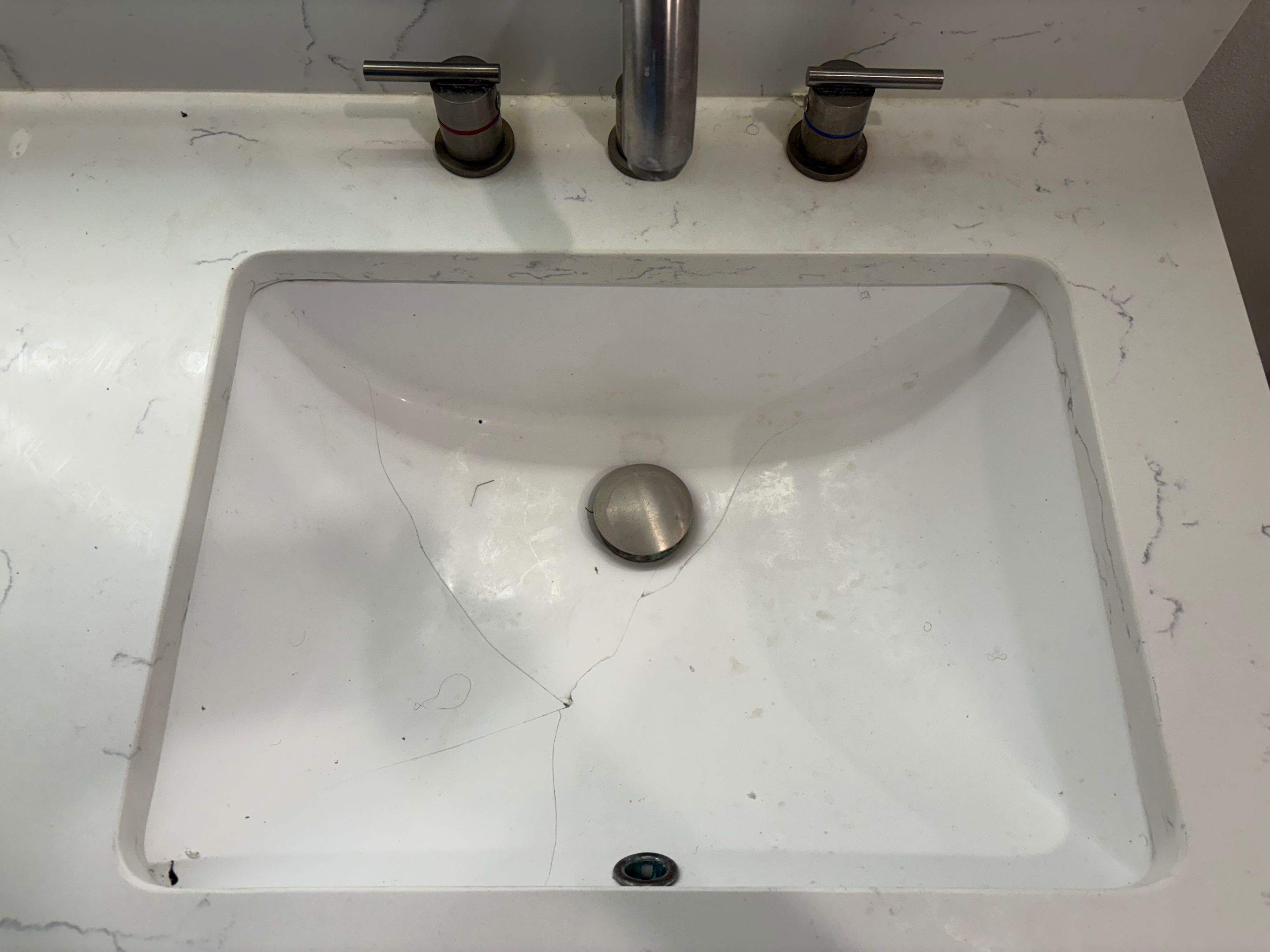 Sink Crack Repair by Surface Experts - Cypress / North Katy