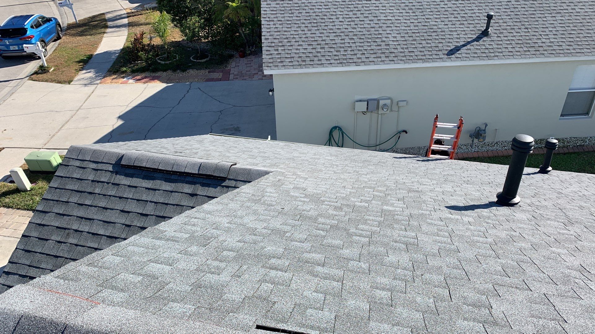 Residential Insurance Roofing Installation using GAF HDZ Shingles by Protek Roofing Heating Air & Solar