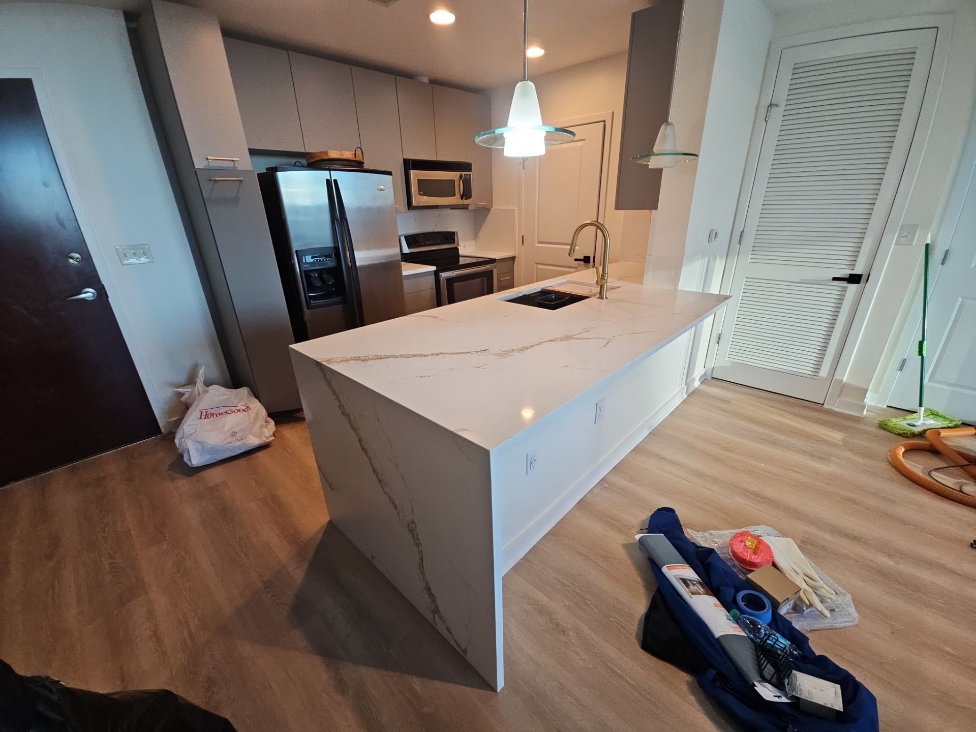 Dry Bar and Kitchen Countertop Conversion by Ajayi Design and Construction 