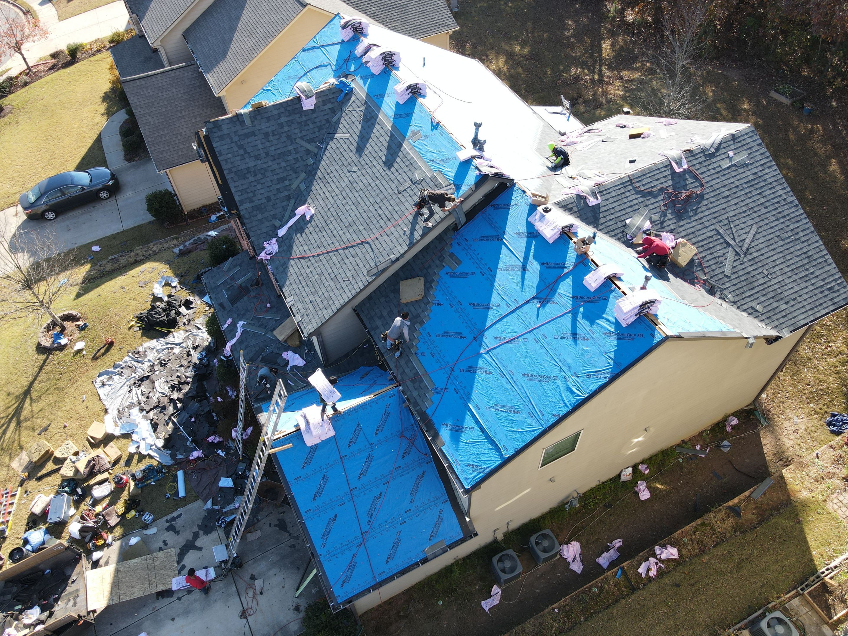 Residential Roofing Installation using Owens Corning by Inspector Roofing and Restoration