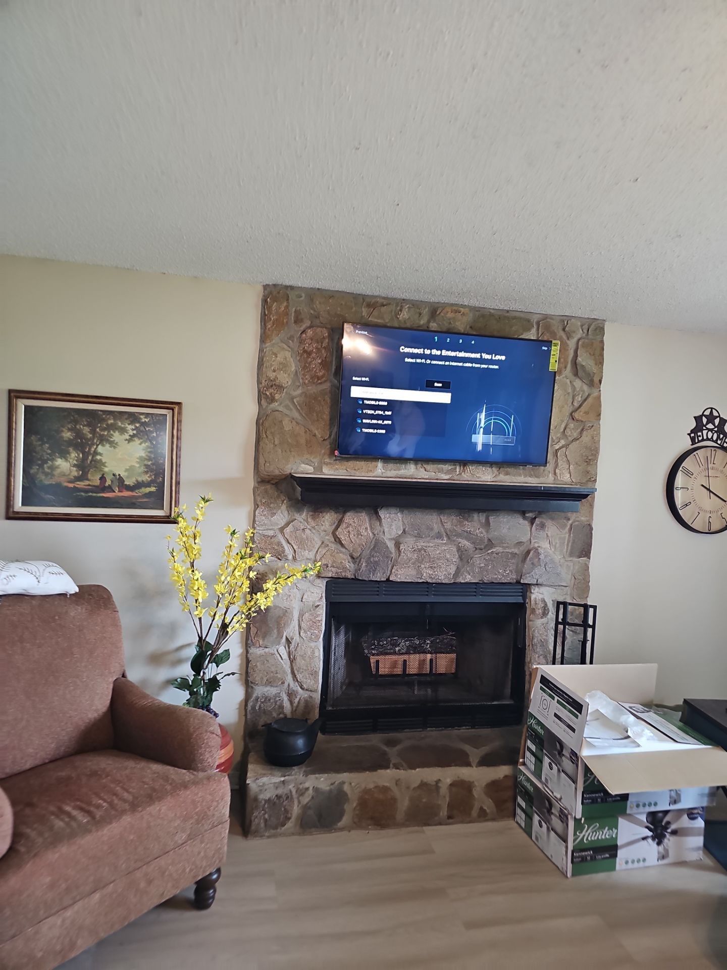 Fireplace TV Mounting Projects by Hangman Mounting & Installation 