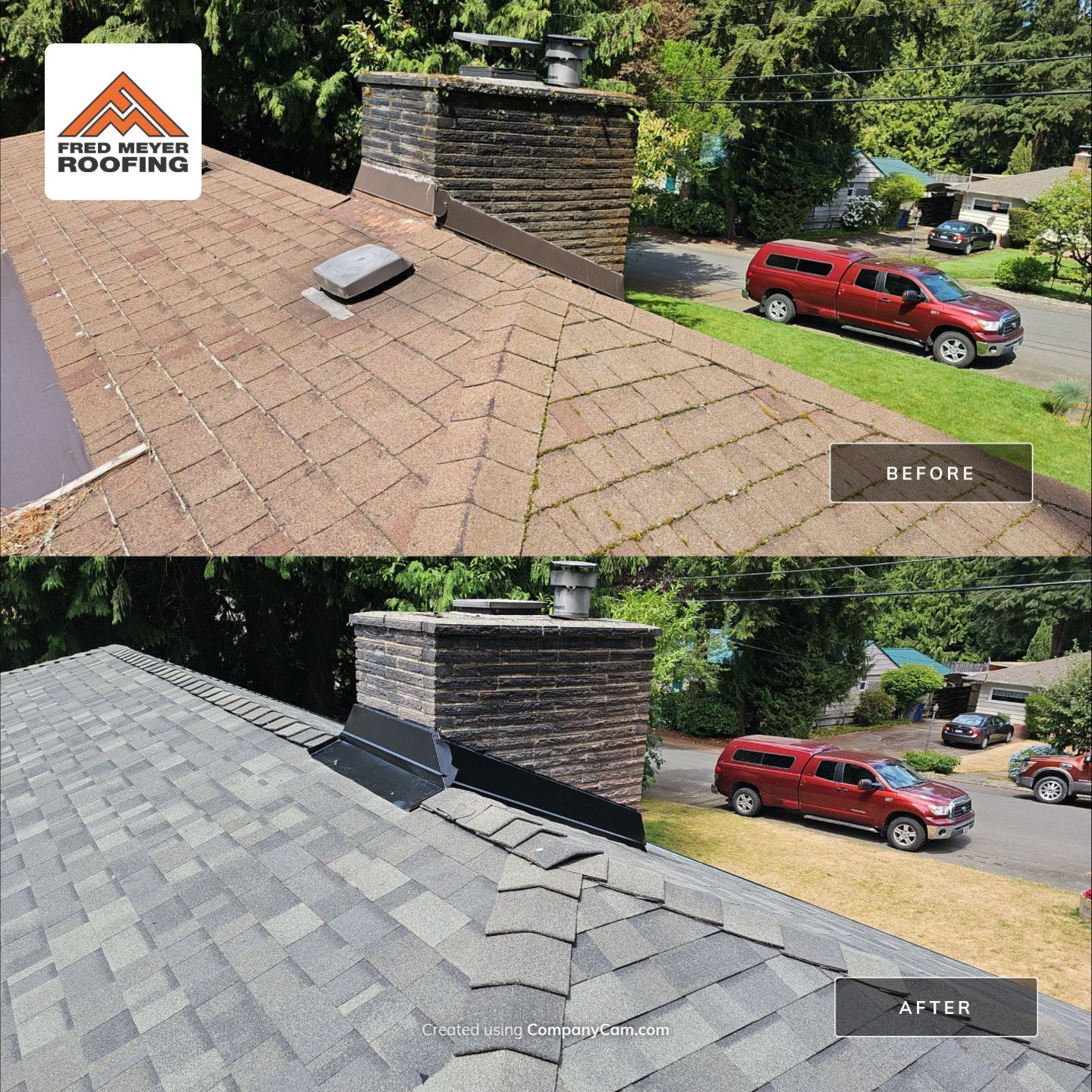 Roofing Project in Burien by Fred Meyer Roofing