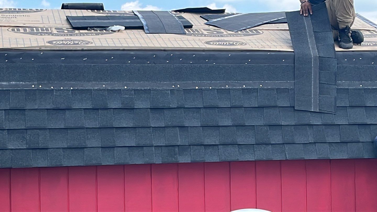 Residential Roofing Installation using GAF Timberline HDZ Charcoal by Nitro Roofing and Construction