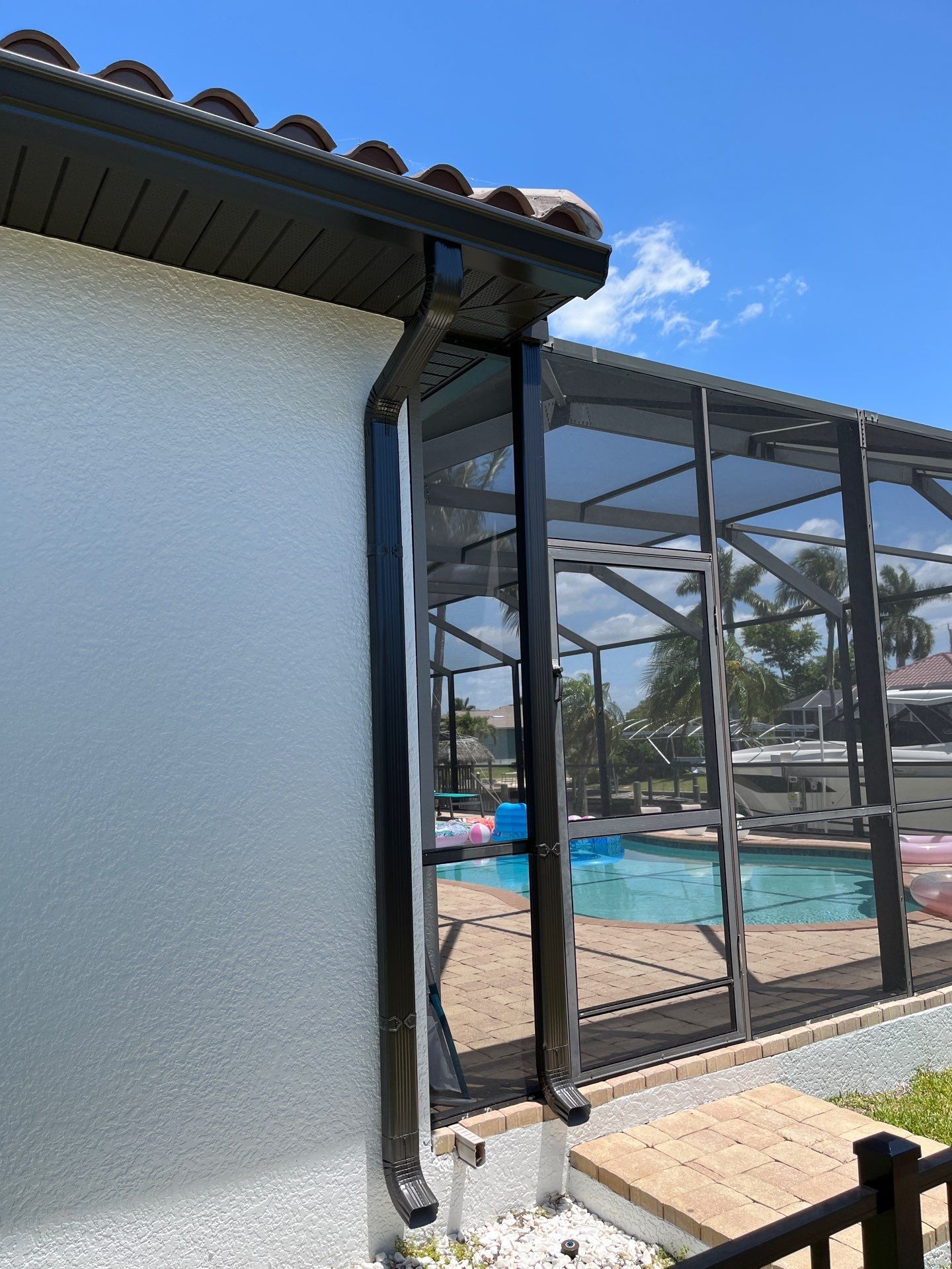 Stylish seamless gutters in Cape Coral FL by Gutter Professors