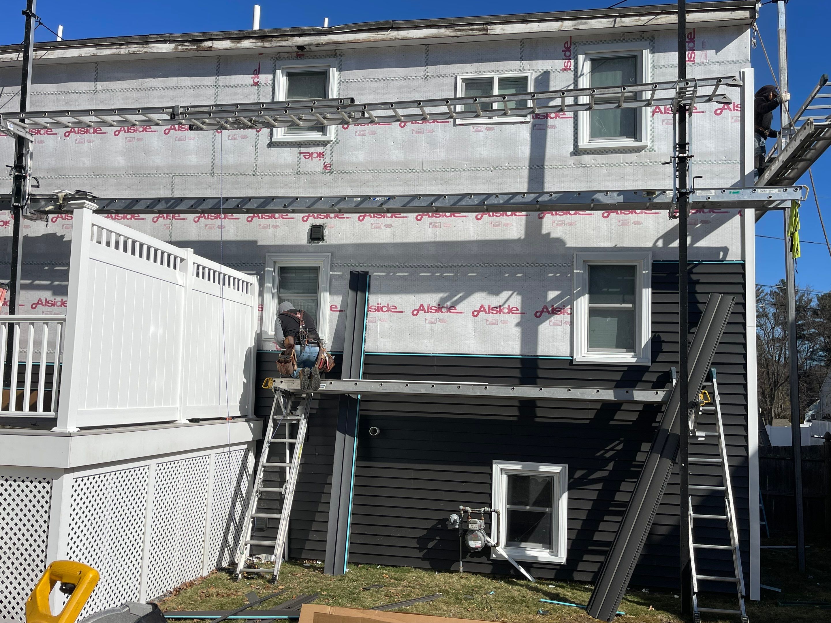 Complete Exterior Renovation with New Siding & Gutters   by Sensible Home Solutions