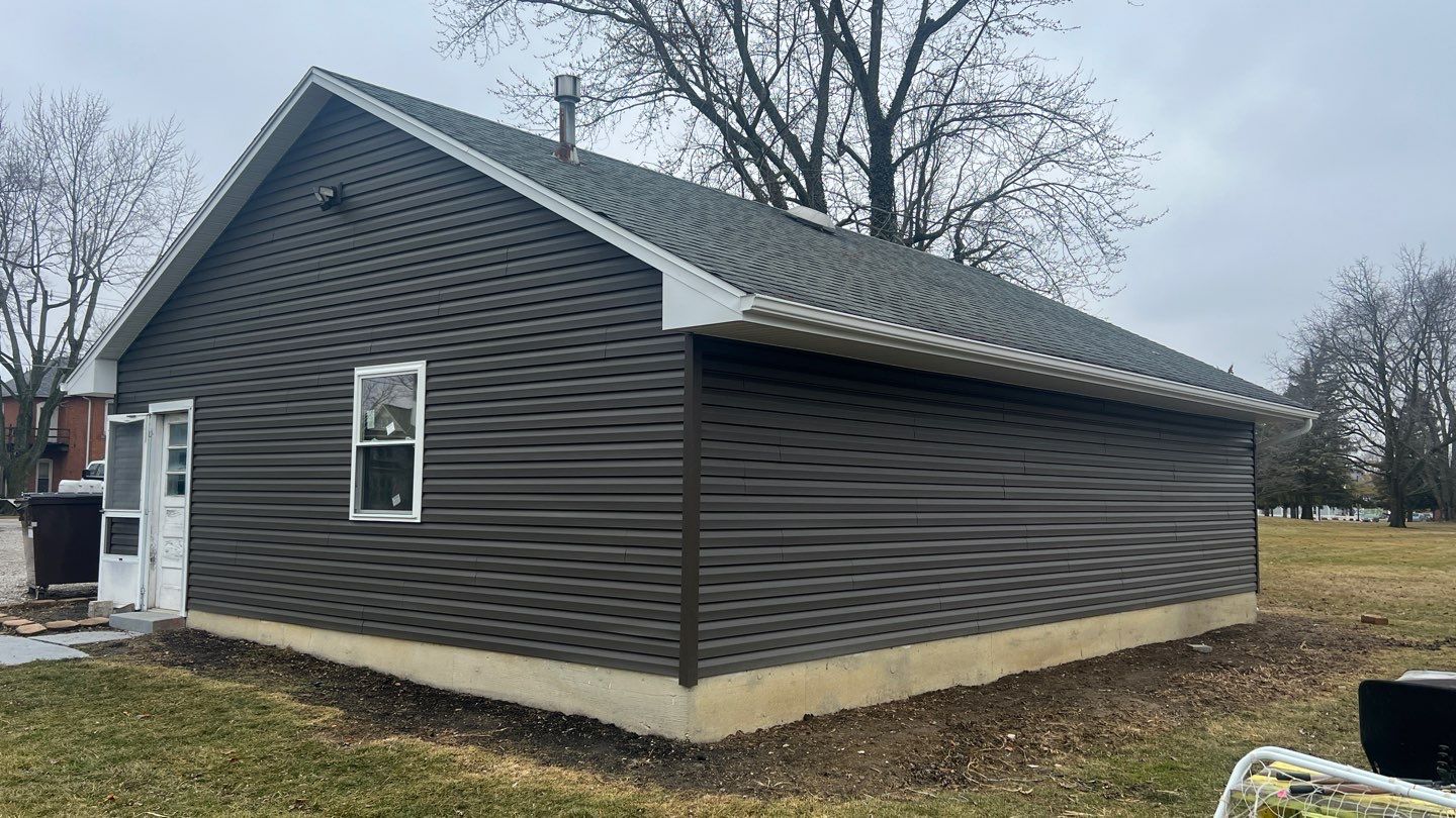Residential fascia replacement using Exterior Portfolio 4.5 DL - Peppercorn by Nitro Roofing and Construction