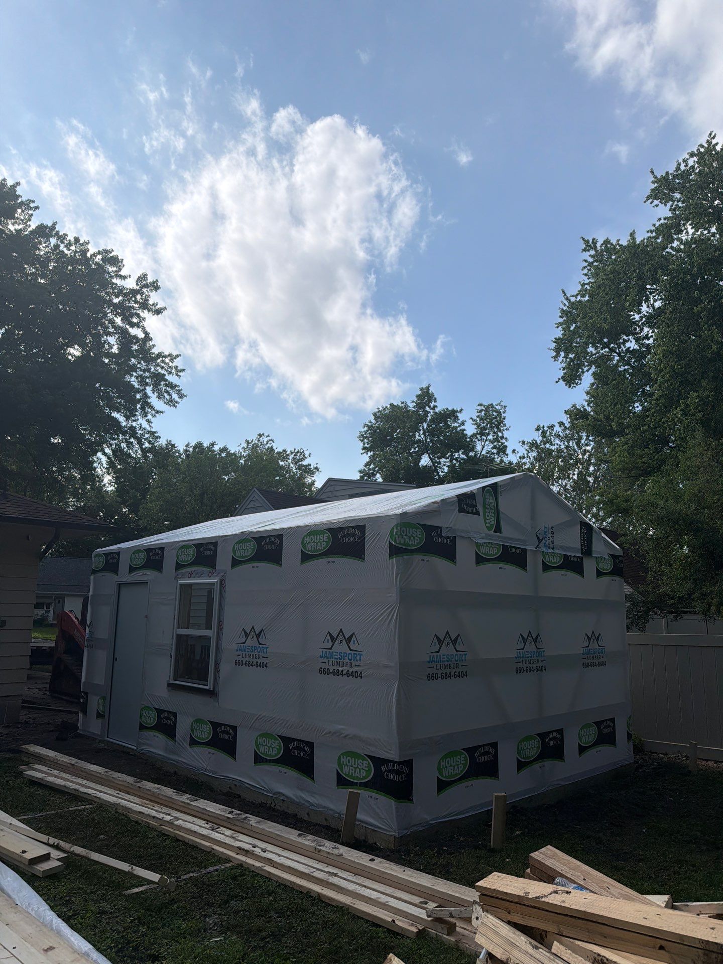 Custom Post Frame Storage Building Installation in Ames, Iowa by Graber Custom Structures