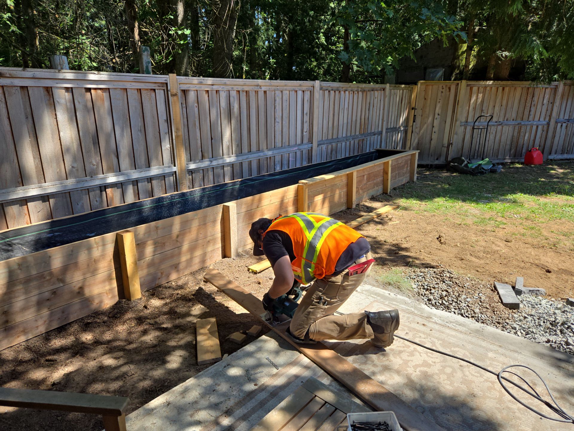 Backyard Refresh with Slab Installation & Garden Beds by Habanero Garden and Exterior Care