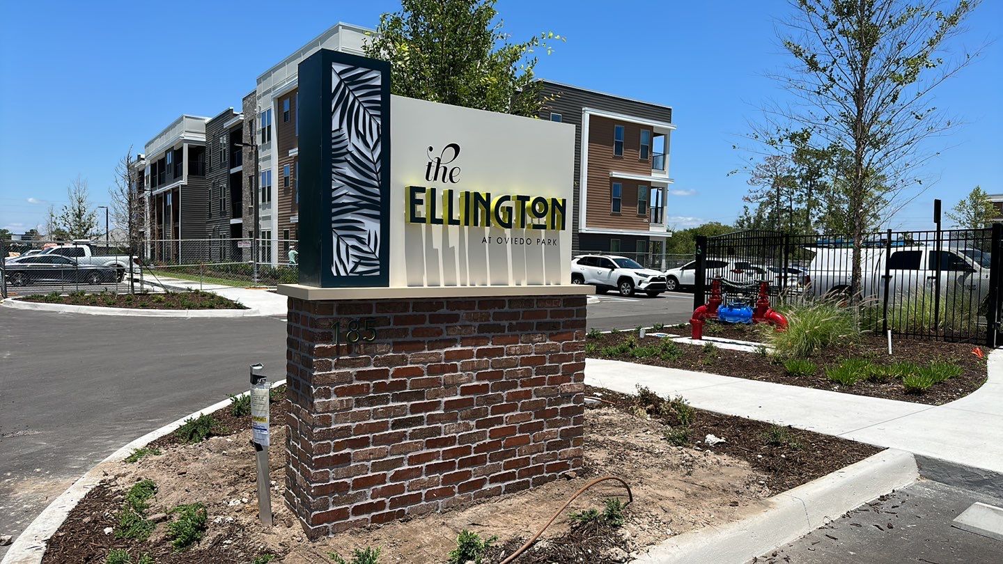 Monument Sign for Ellington by SignCrafters