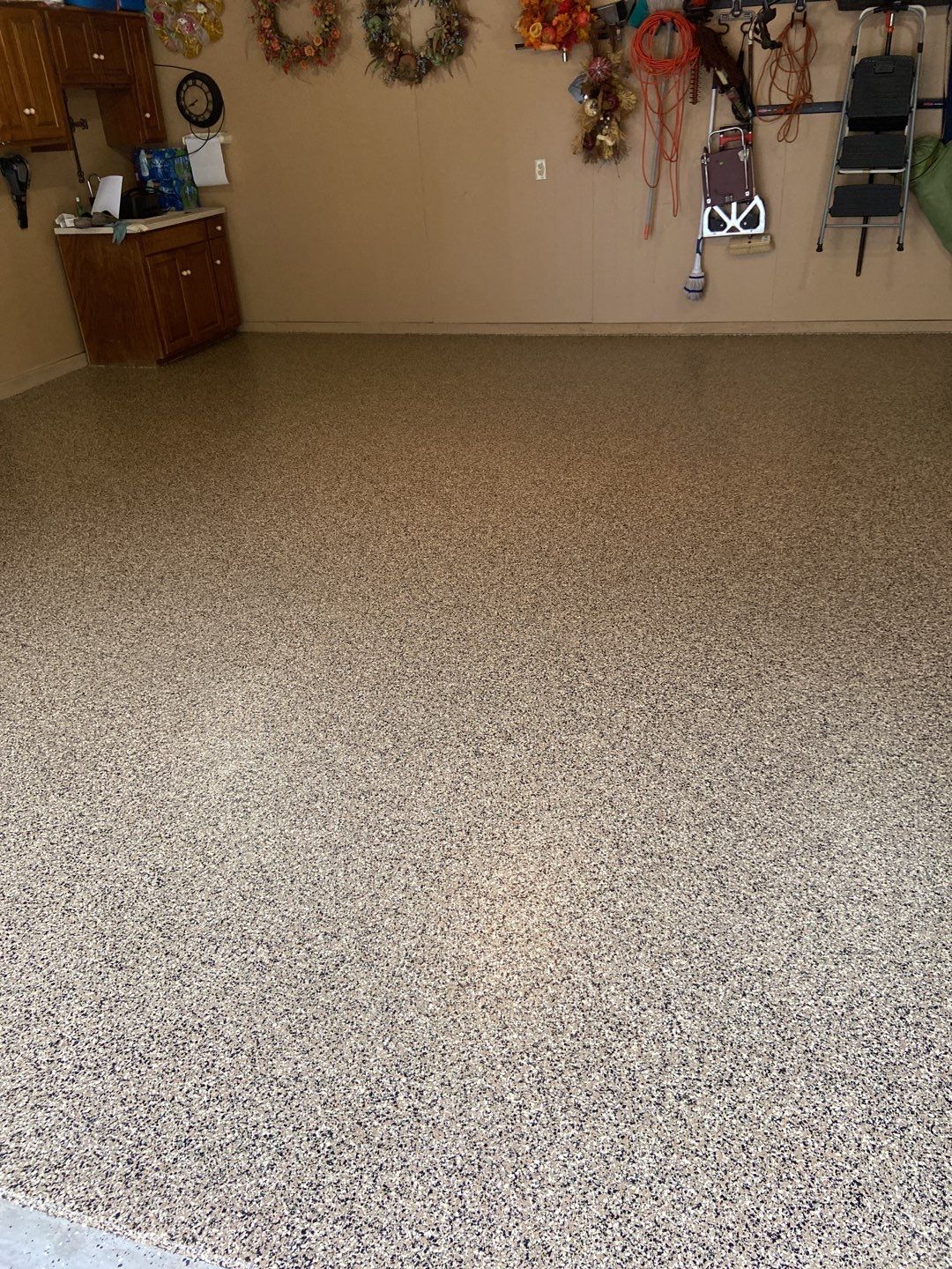 Patio & Garage Coating with Aztec Beige by Copperhead Coatings