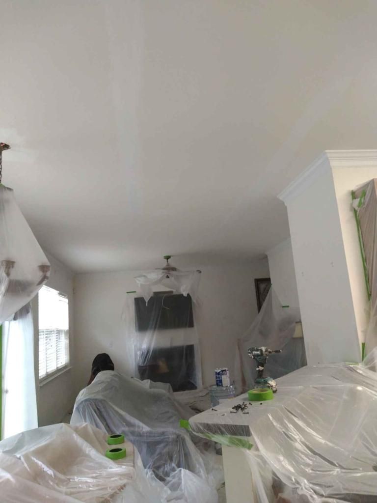 Roof replacement and interior repair by hail damage using Moire Black by Just Brilliant Restoration JBR