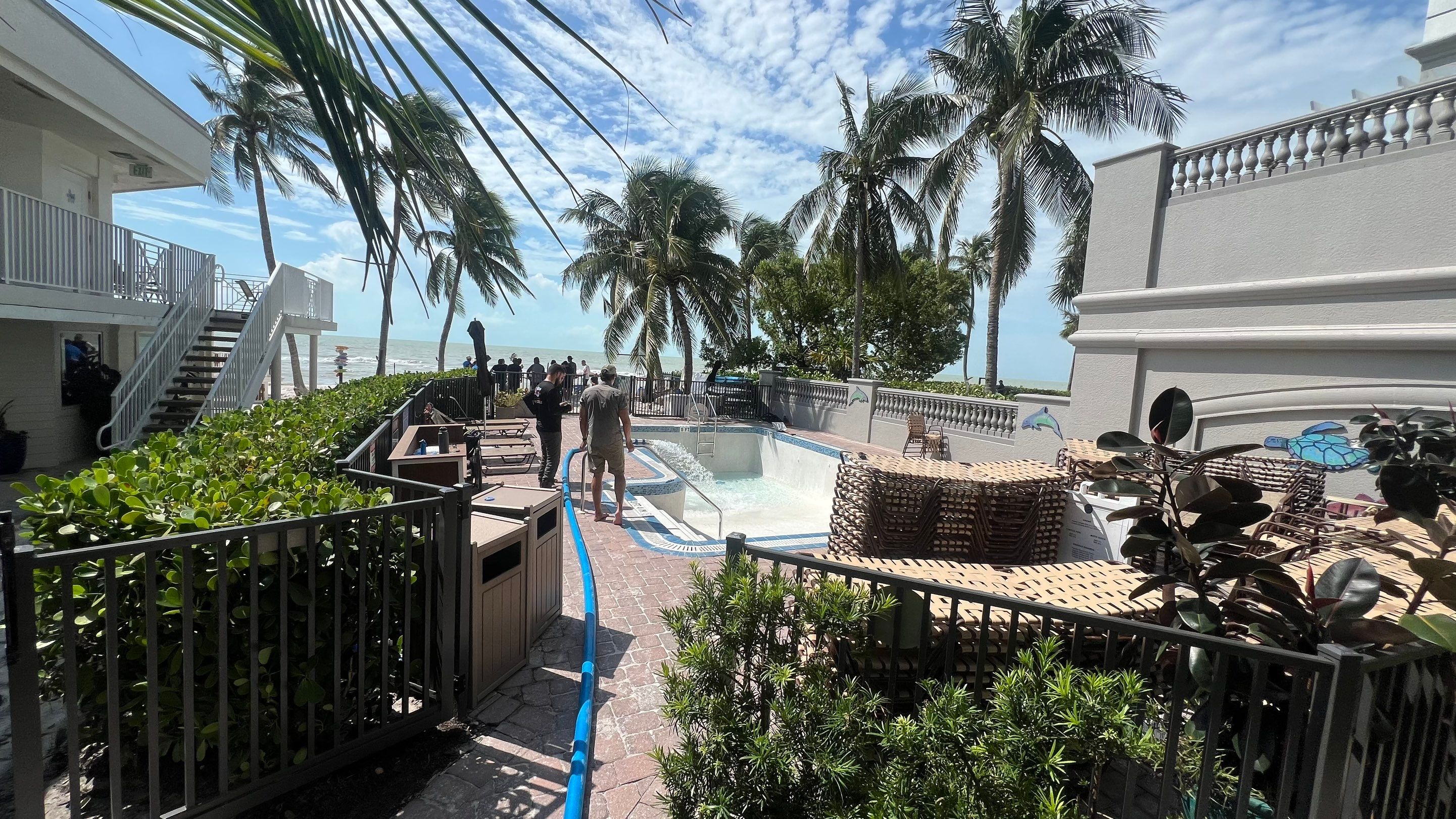 Naples Resort Pool Cleanout and Stormwater System Maintenance by Don Mar, Inc. Storm Water Solutions